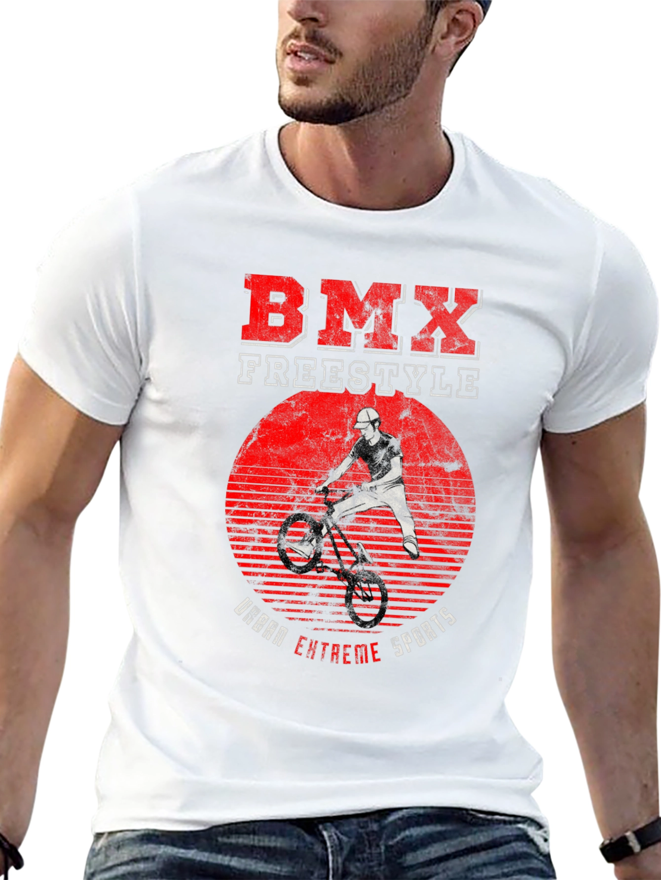 BMX Freestyle Urban Extreme Sports Graphic T-Shirt