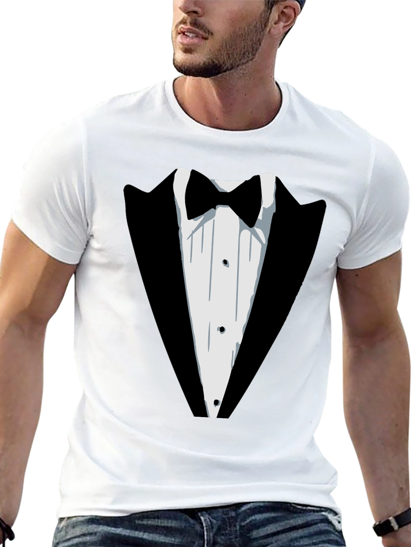 Tuxedo Graphic T-Shirt - Novelty Formal Wear Tee