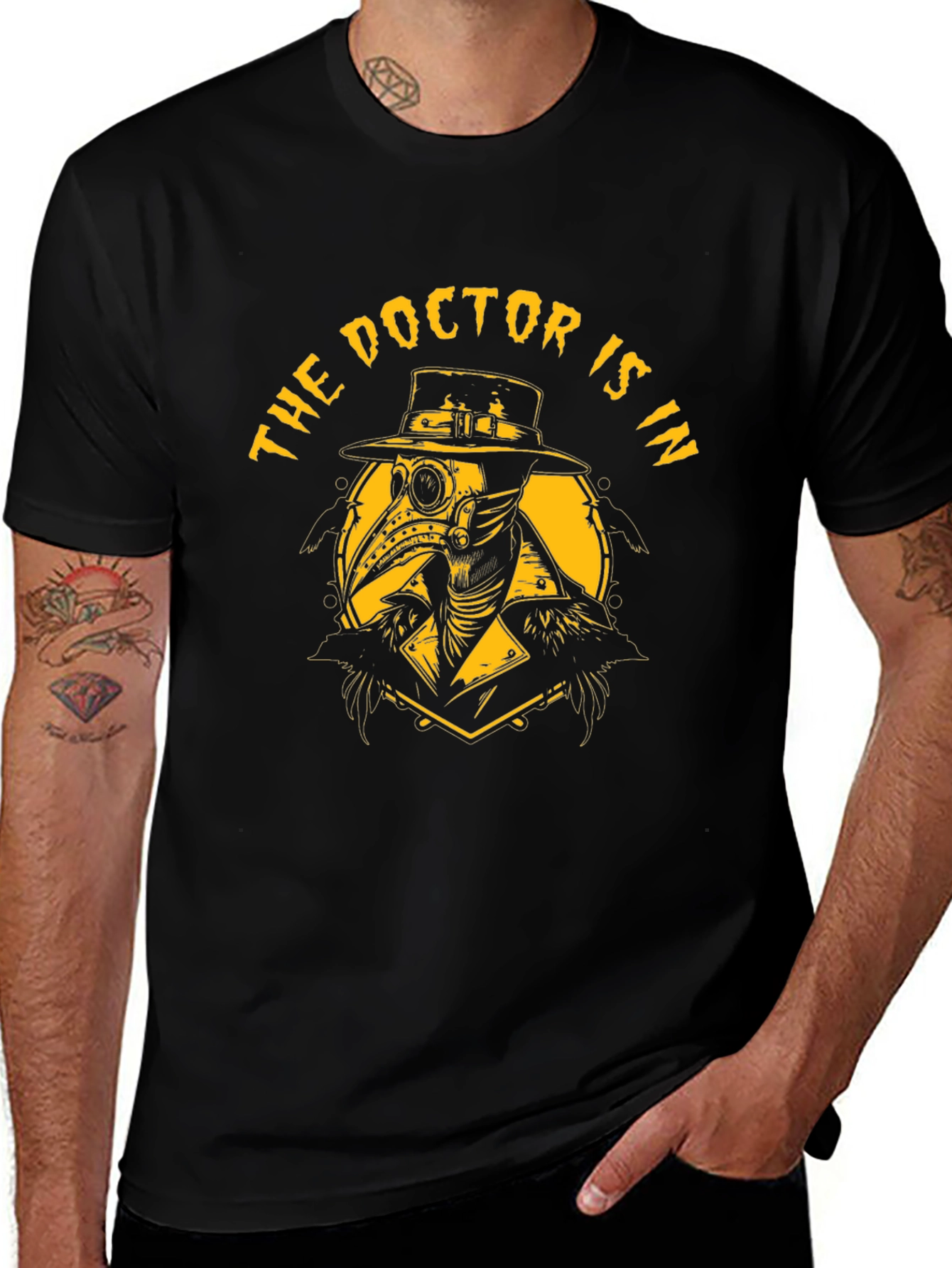 Plague Doctor T-Shirt - The Doctor Is In