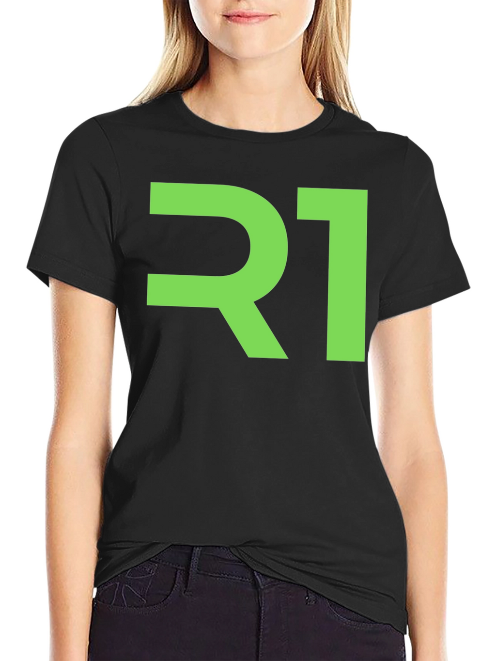Modern R1 Graphic Tee - Black Cotton Blend
