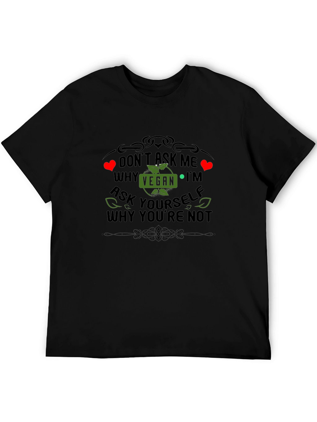 Vegan Statement T-Shirt - Ask Yourself Why Youre Not