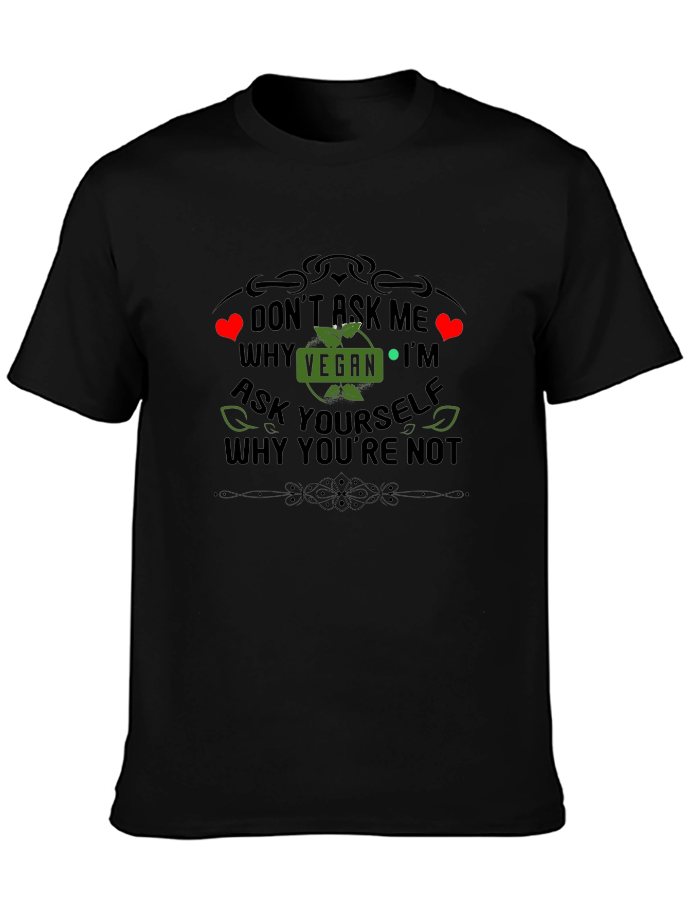 Vegan Statement T-Shirt - Ask Yourself Why Youre Not