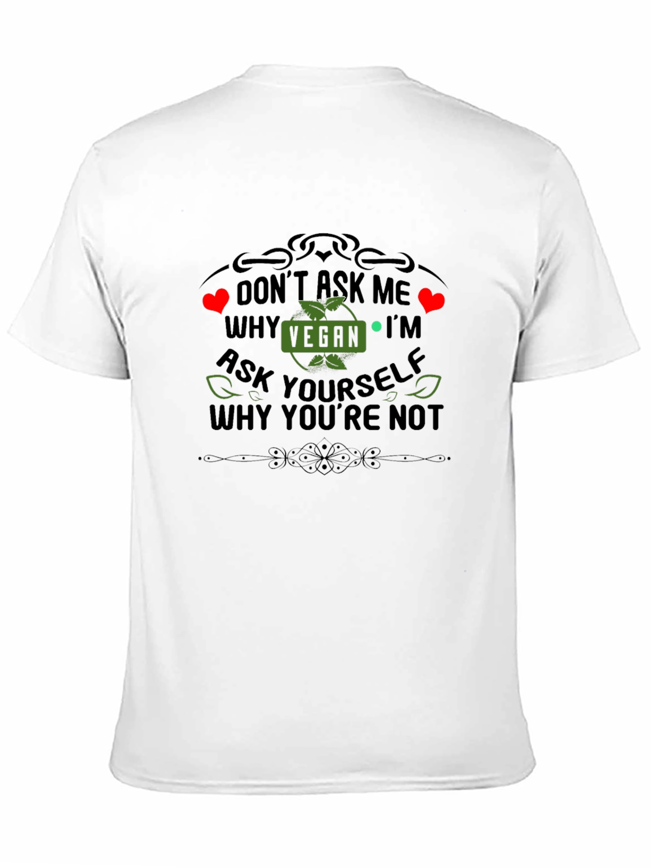Vegan Statement T-Shirt - Ask Yourself Why Youre Not