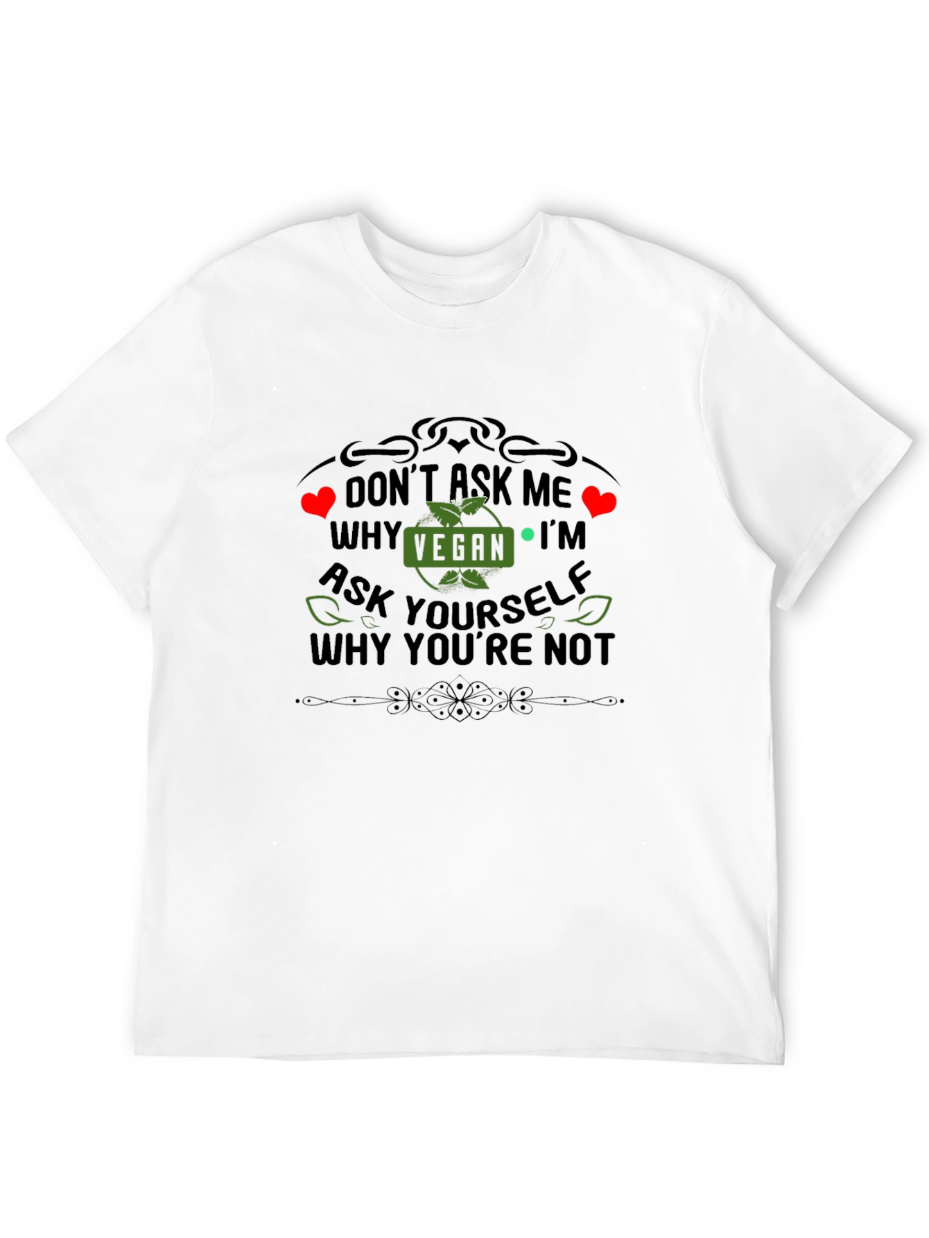 Vegan Statement T-Shirt - Ask Yourself Why Youre Not