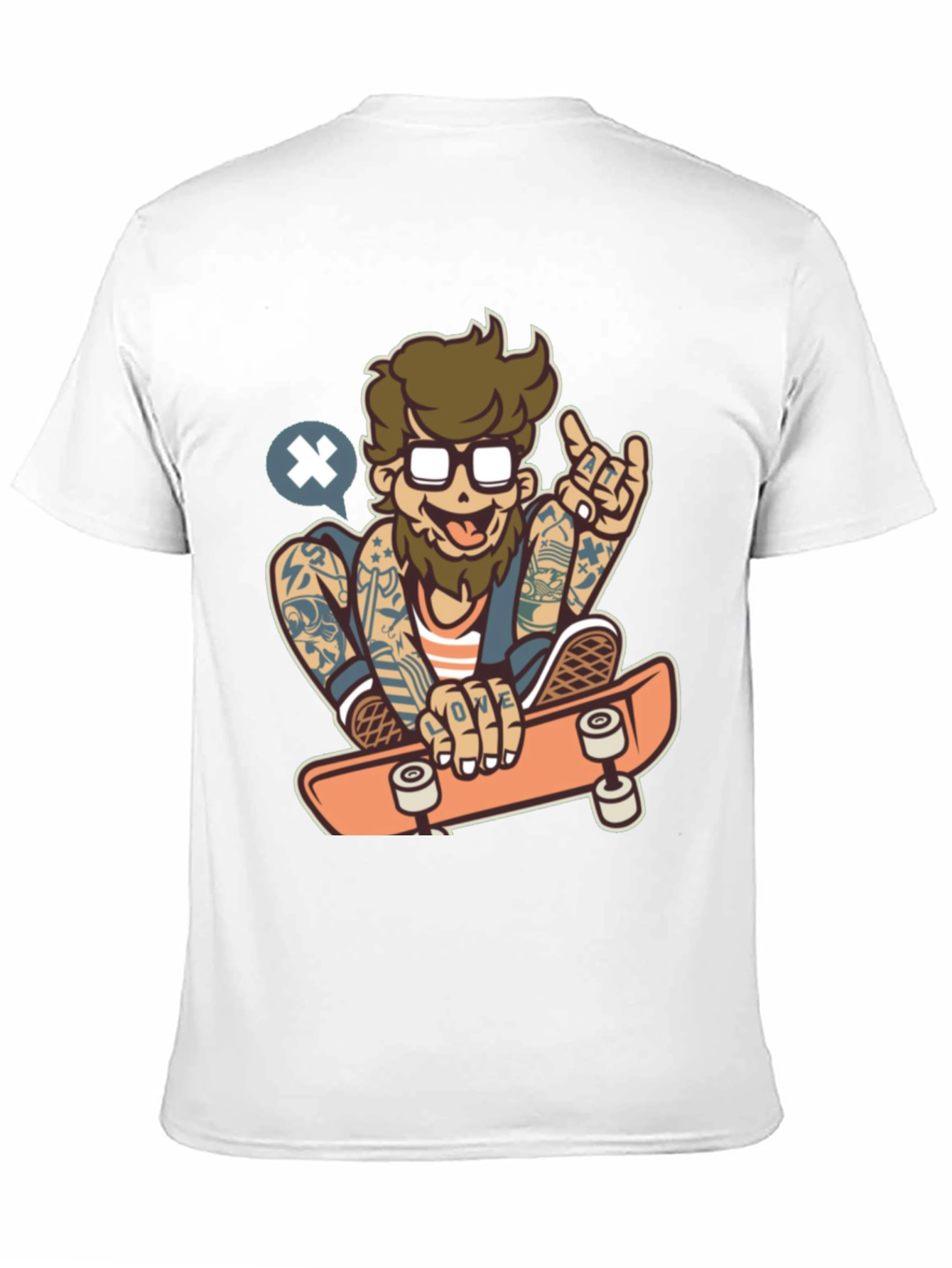 Skater Dude Graphic Tee - Black