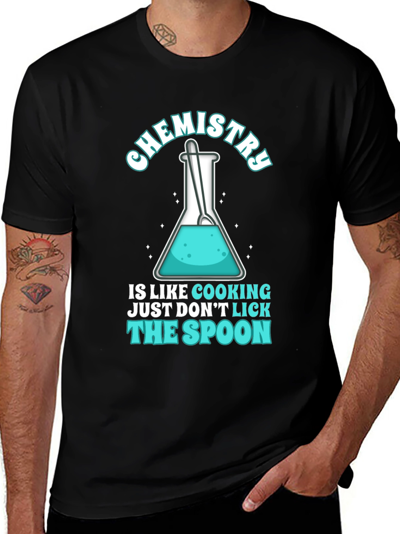 Chemistry Cooking T-Shirt - Dont Lick The Spoon