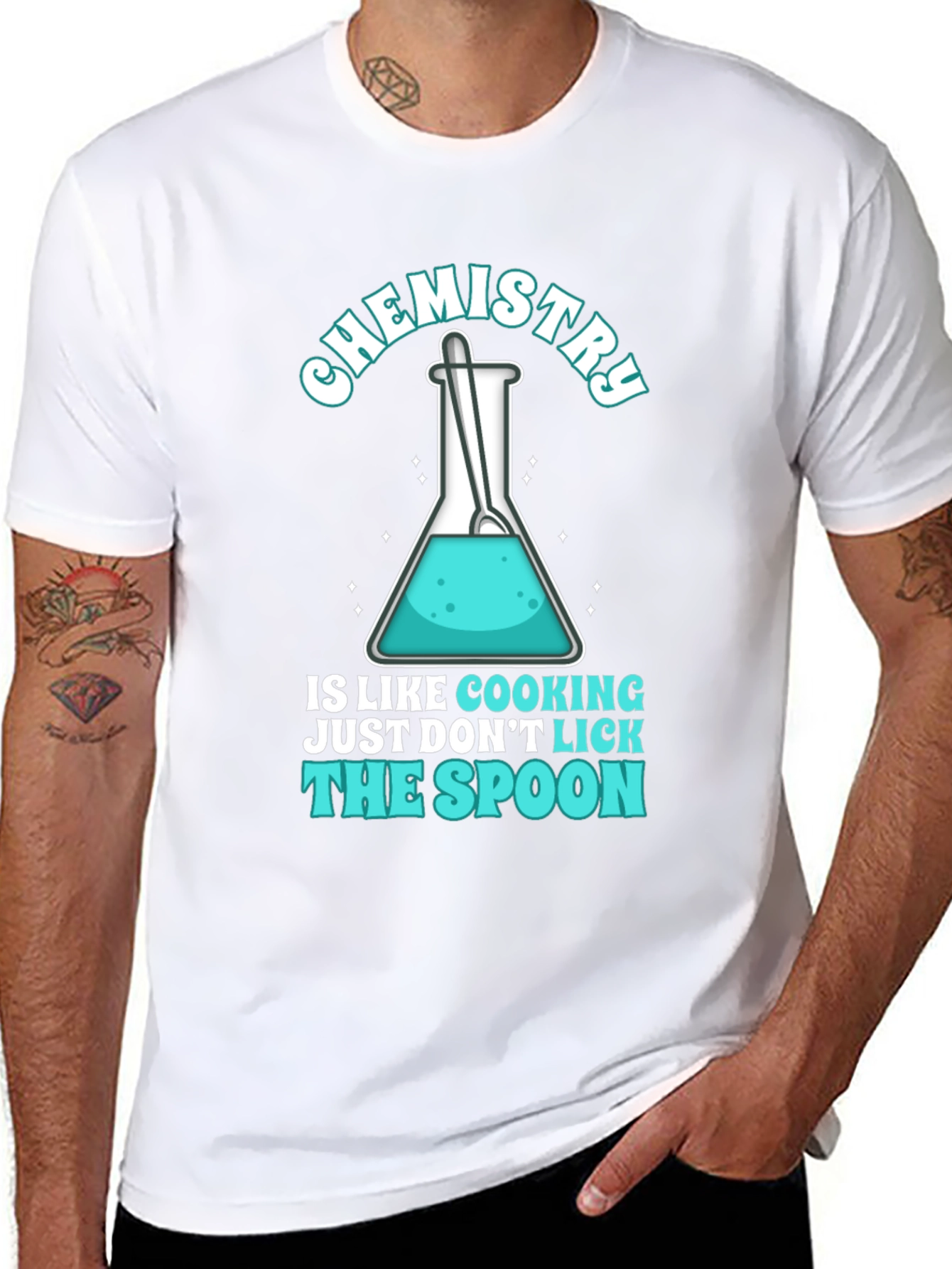 Chemistry Cooking T-Shirt - Dont Lick The Spoon