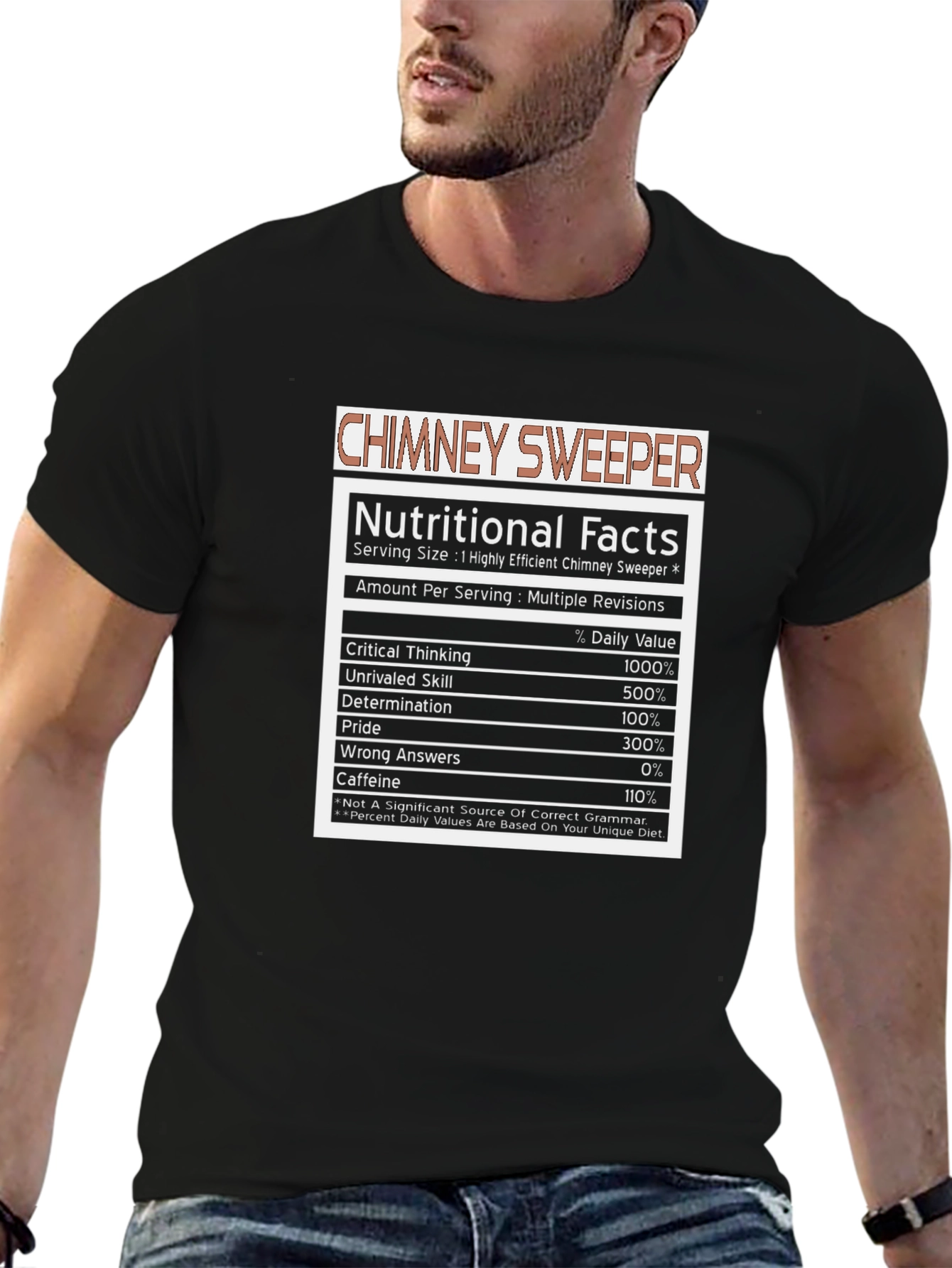 Chimney Sweeper Nutritional Facts T-Shirt
