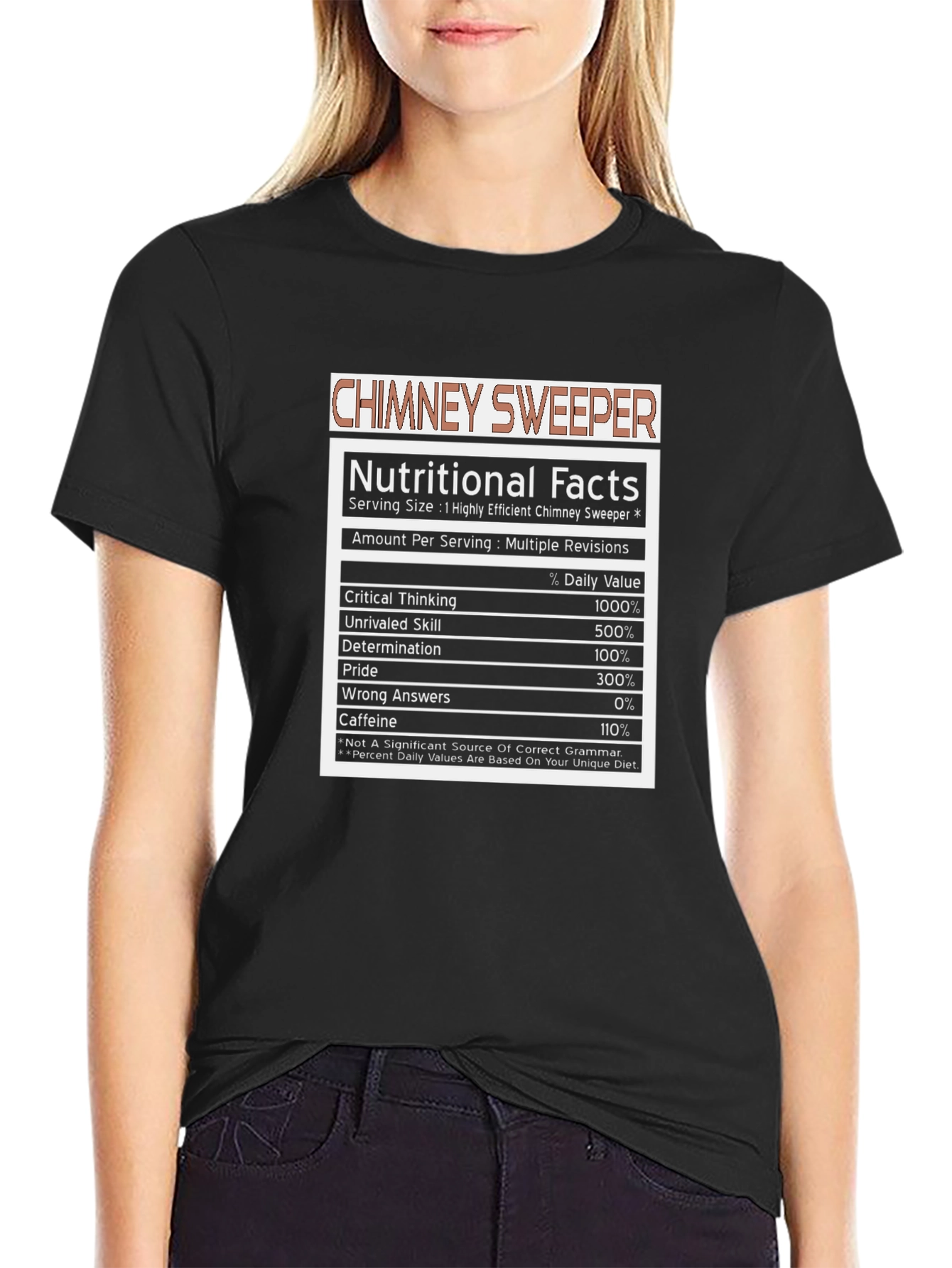 Chimney Sweeper Nutritional Facts T-Shirt