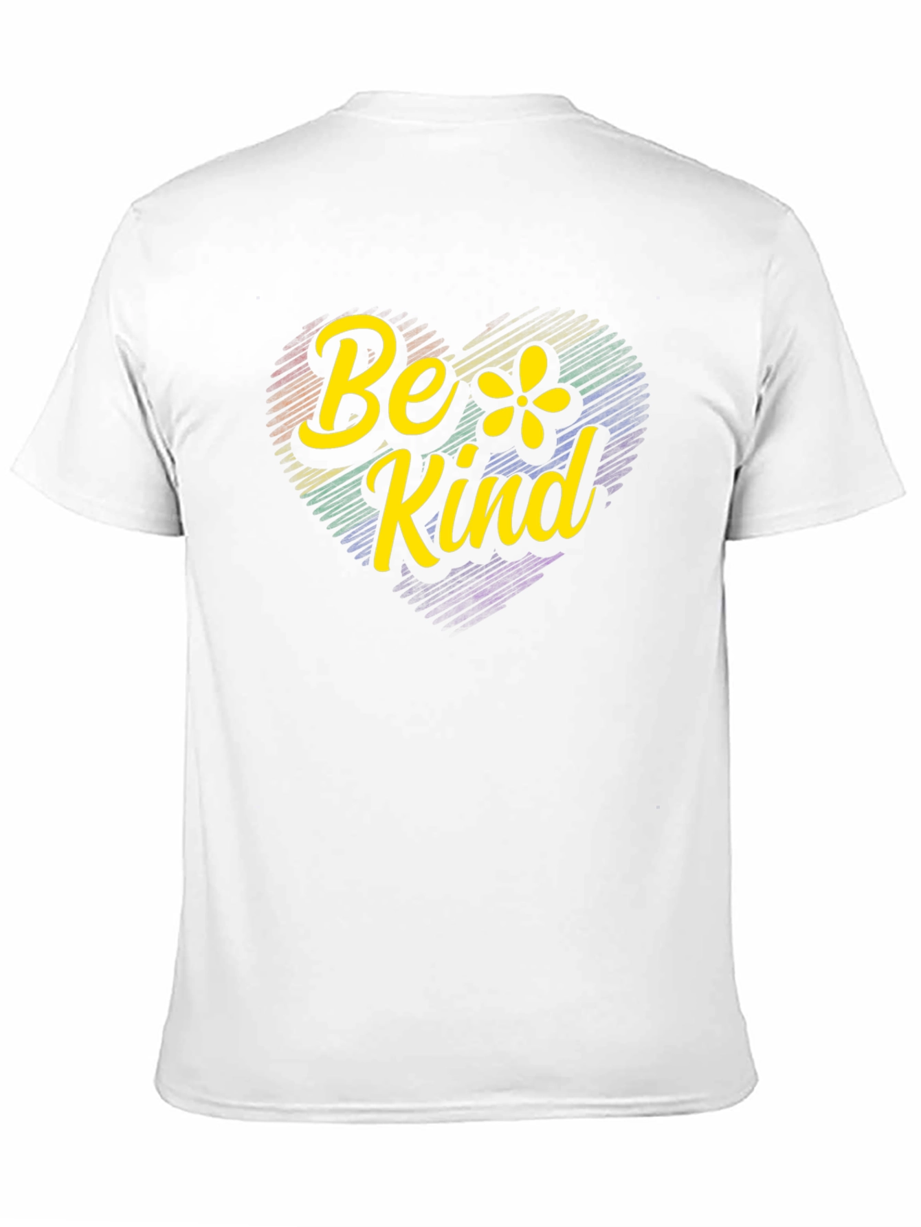 Be Kind Rainbow Heart Graphic T-Shirt