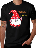 Happy Times Gnome T-Shirt - Festive Holiday Apparel