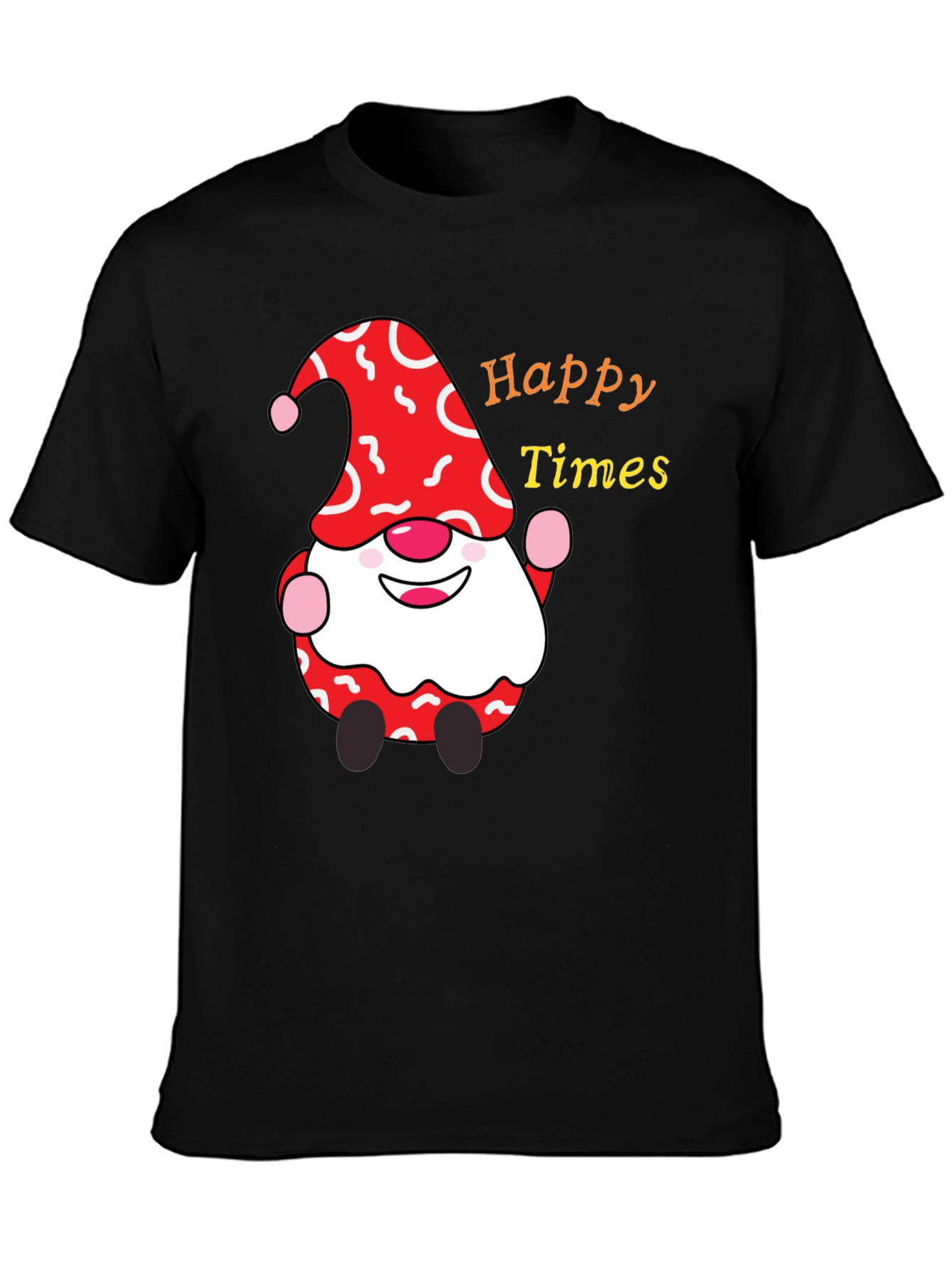 Happy Times Gnome T-Shirt - Festive Holiday Apparel