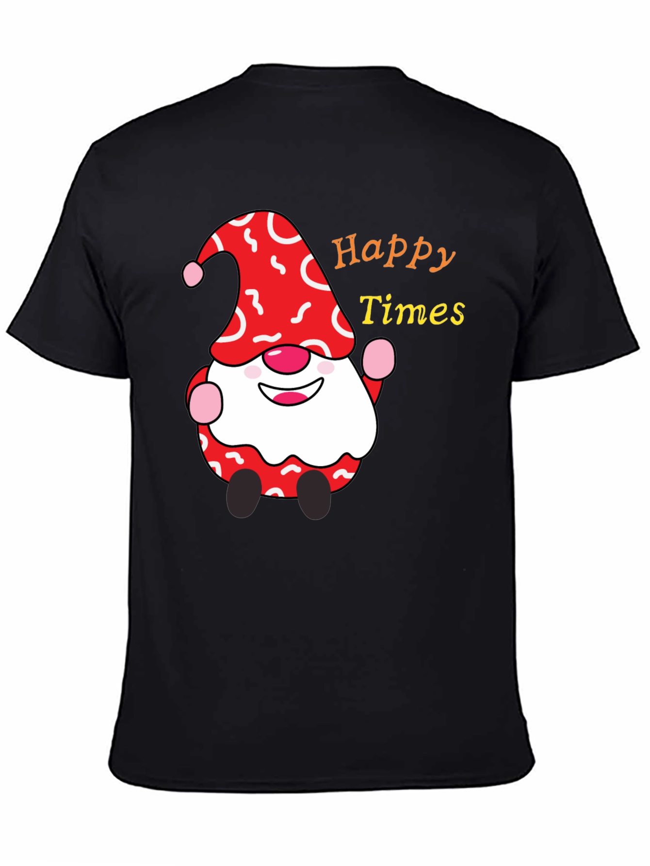 Happy Times Gnome T-Shirt - Festive Holiday Apparel