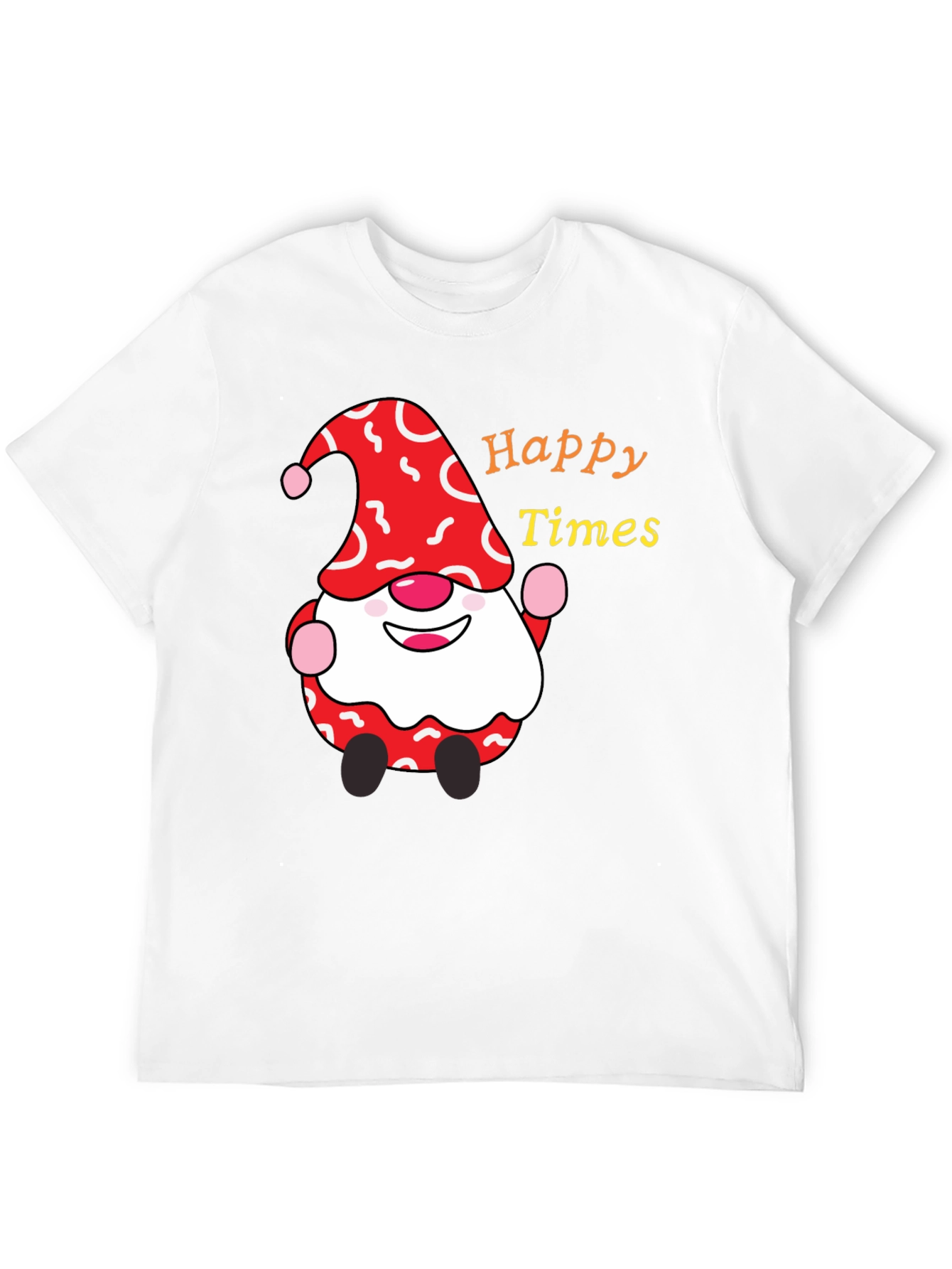 Happy Times Gnome T-Shirt - Festive Holiday Apparel