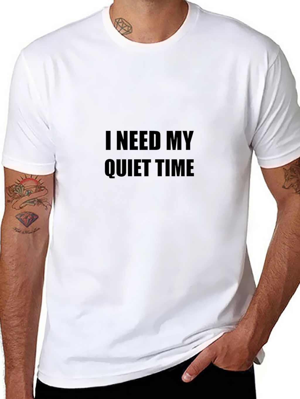 Quiet Time Black T-Shirt