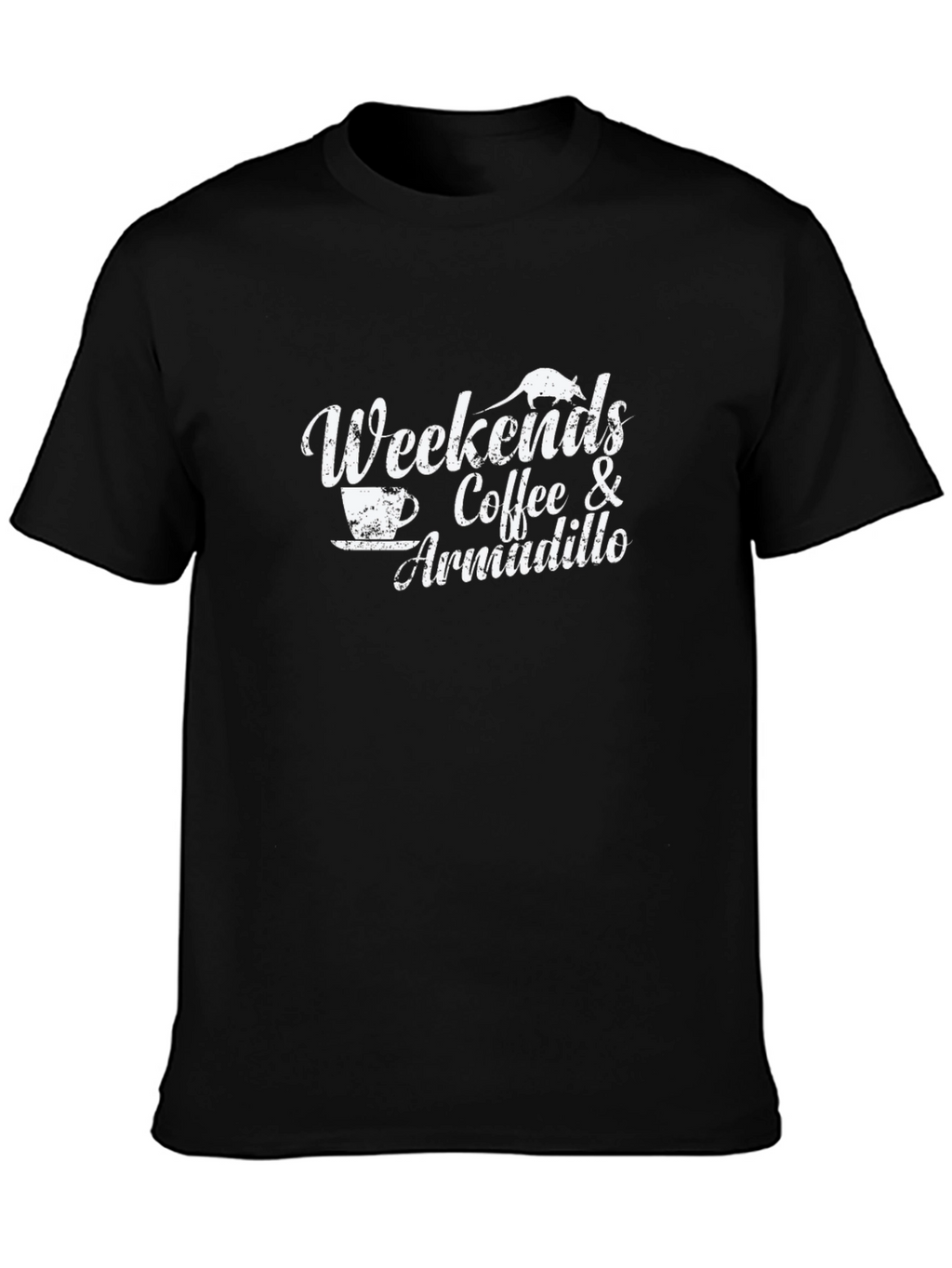Weekends Coffee & Armadillo Graphic T-Shirt