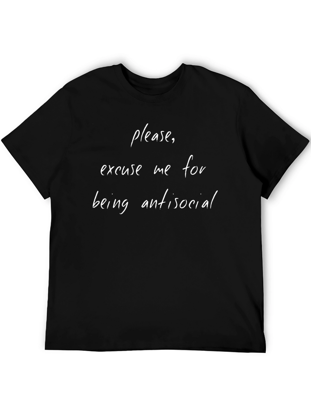 Antisocial Graphic Tee - Black