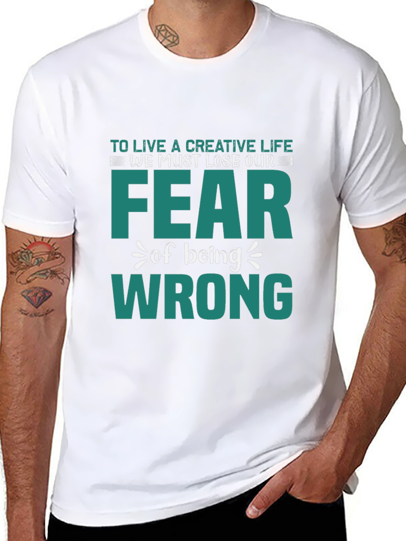 Creative Life Fearless T-Shirt - Motivational Graphic Tee