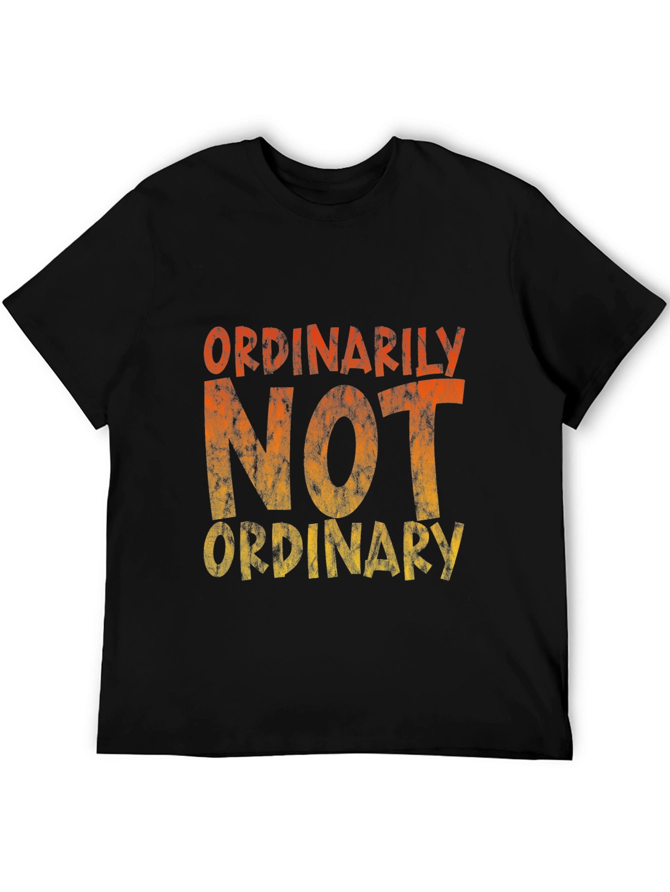 Not Ordinary Graphic Tee - Mens Black T-Shirt