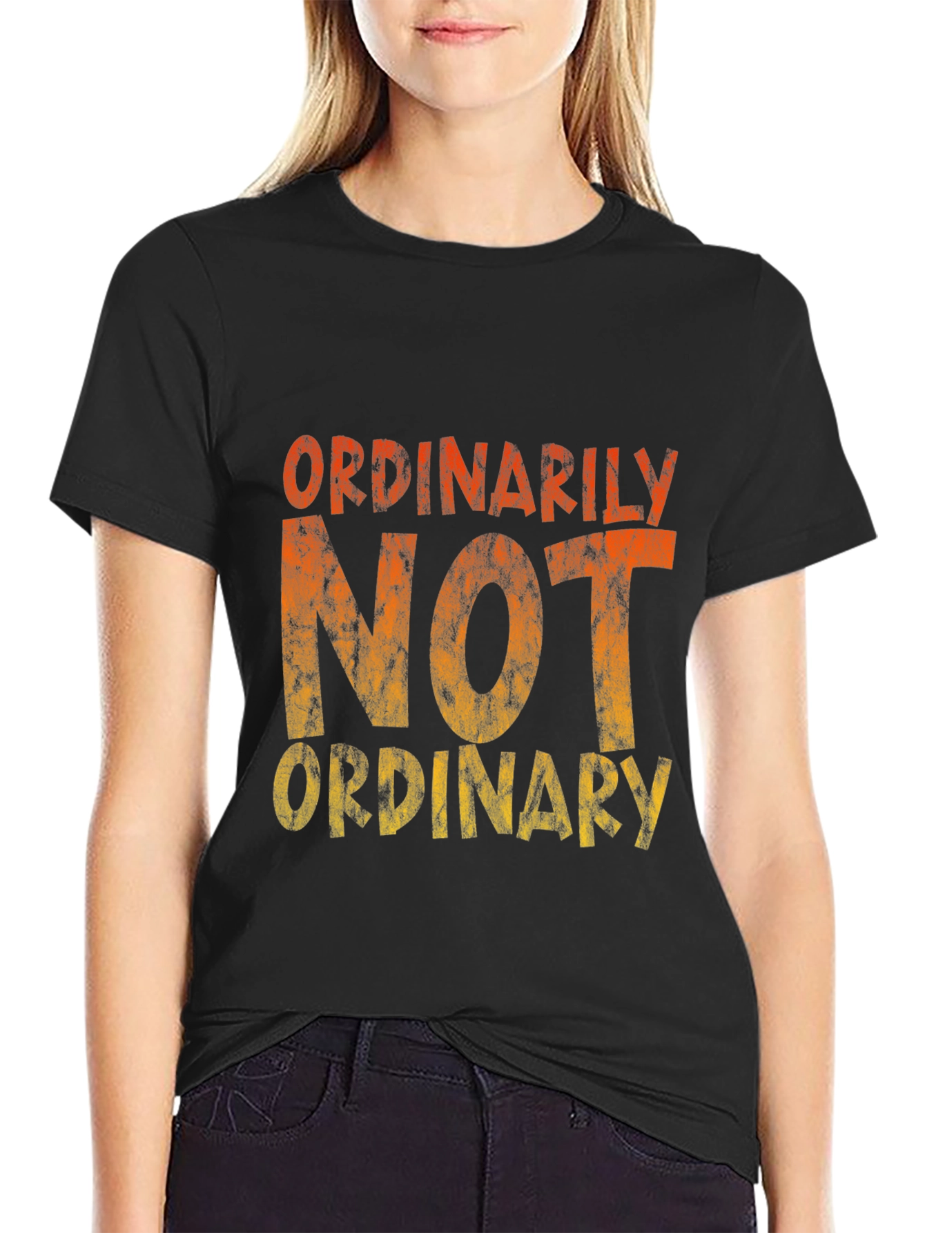 Not Ordinary Graphic Tee - Mens Black T-Shirt