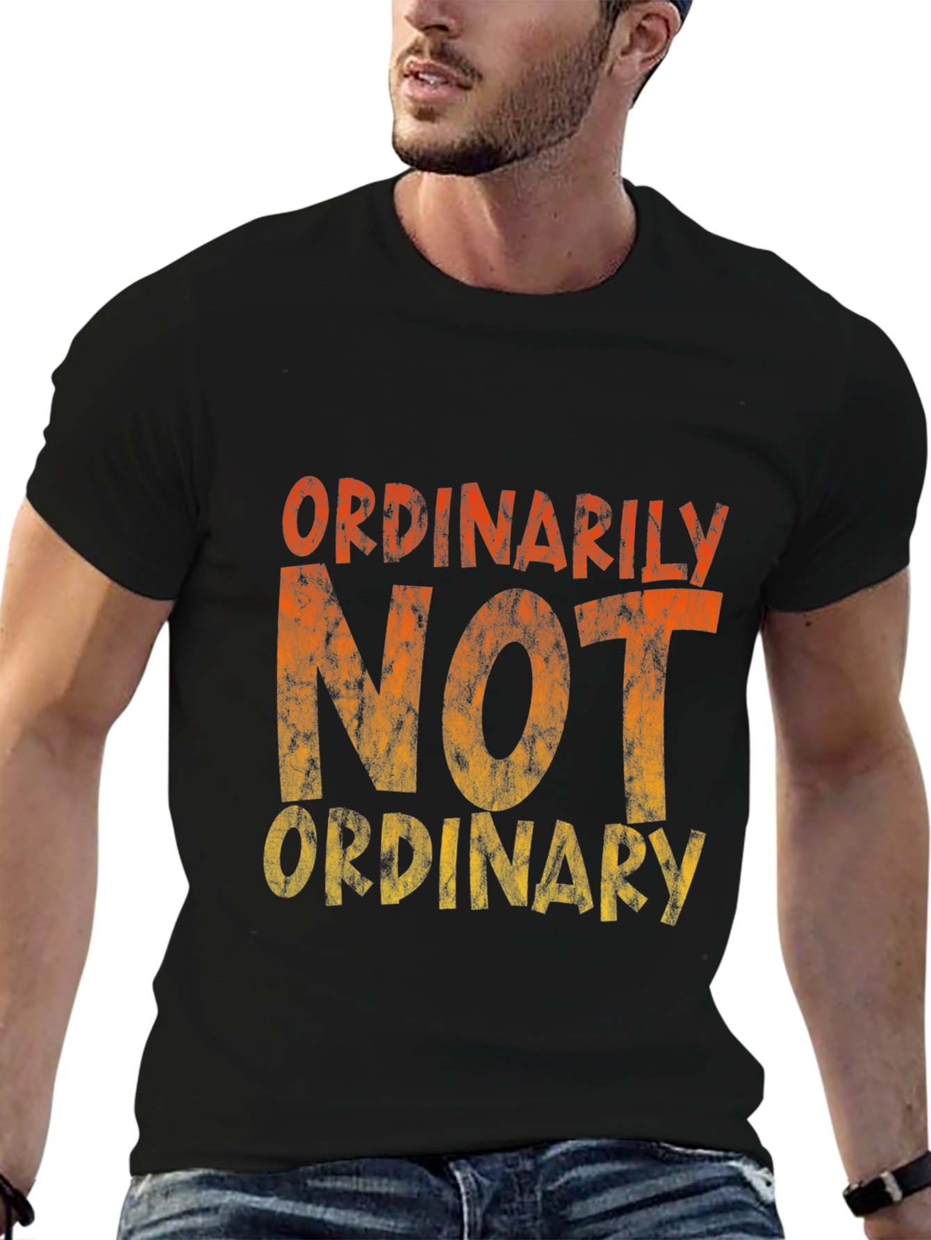 Not Ordinary Graphic Tee - Mens Black T-Shirt