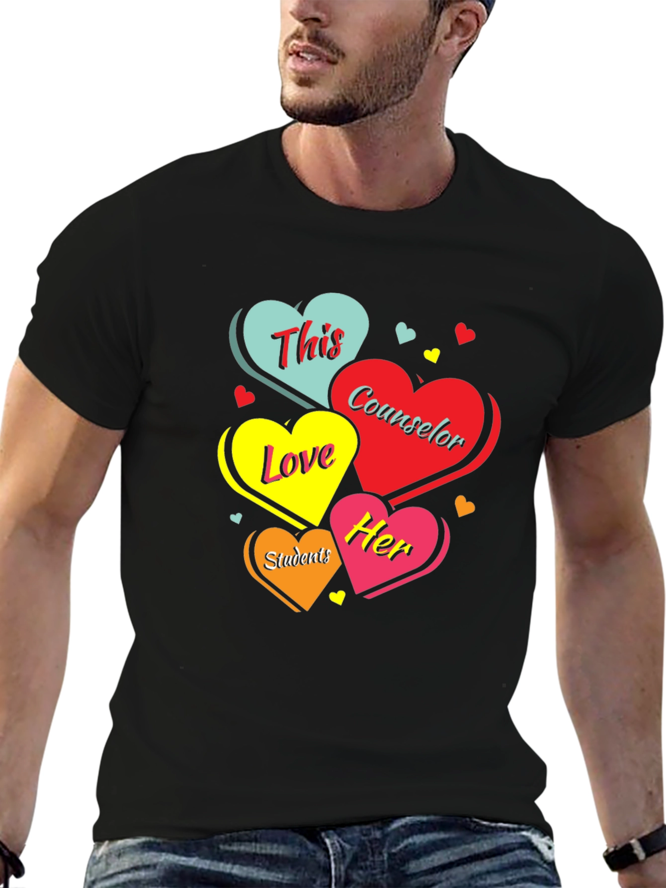 Counselor Love Students Graphic T-Shirt