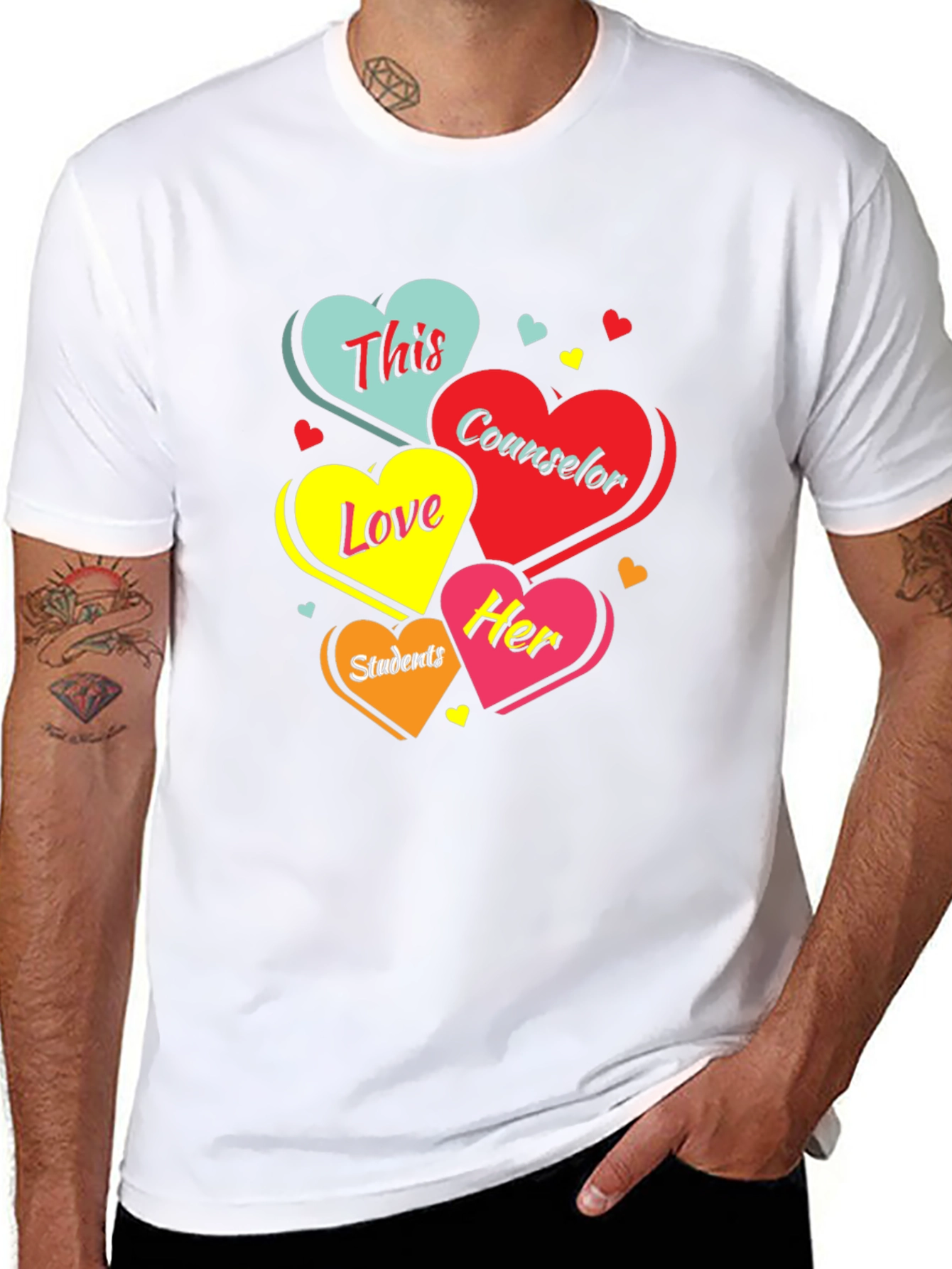 Counselor Love Students Graphic T-Shirt