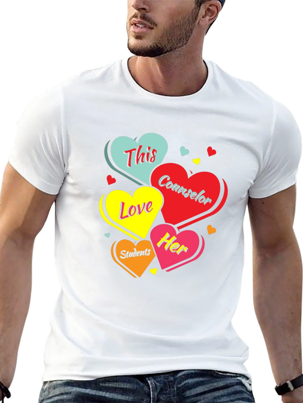 Counselor Love Students Graphic T-Shirt