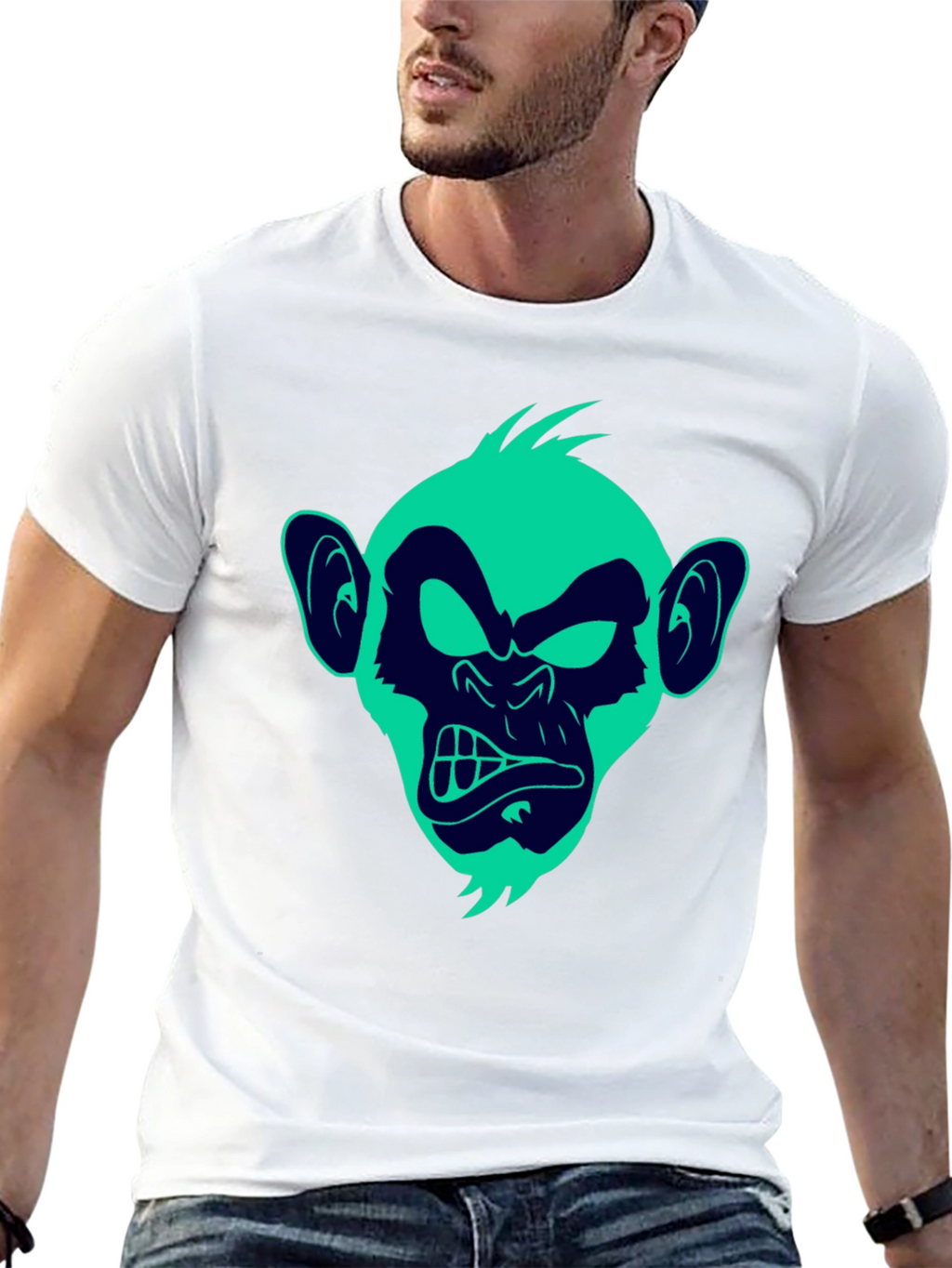 Monkey Graphic T-Shirt - Funky Ape Design