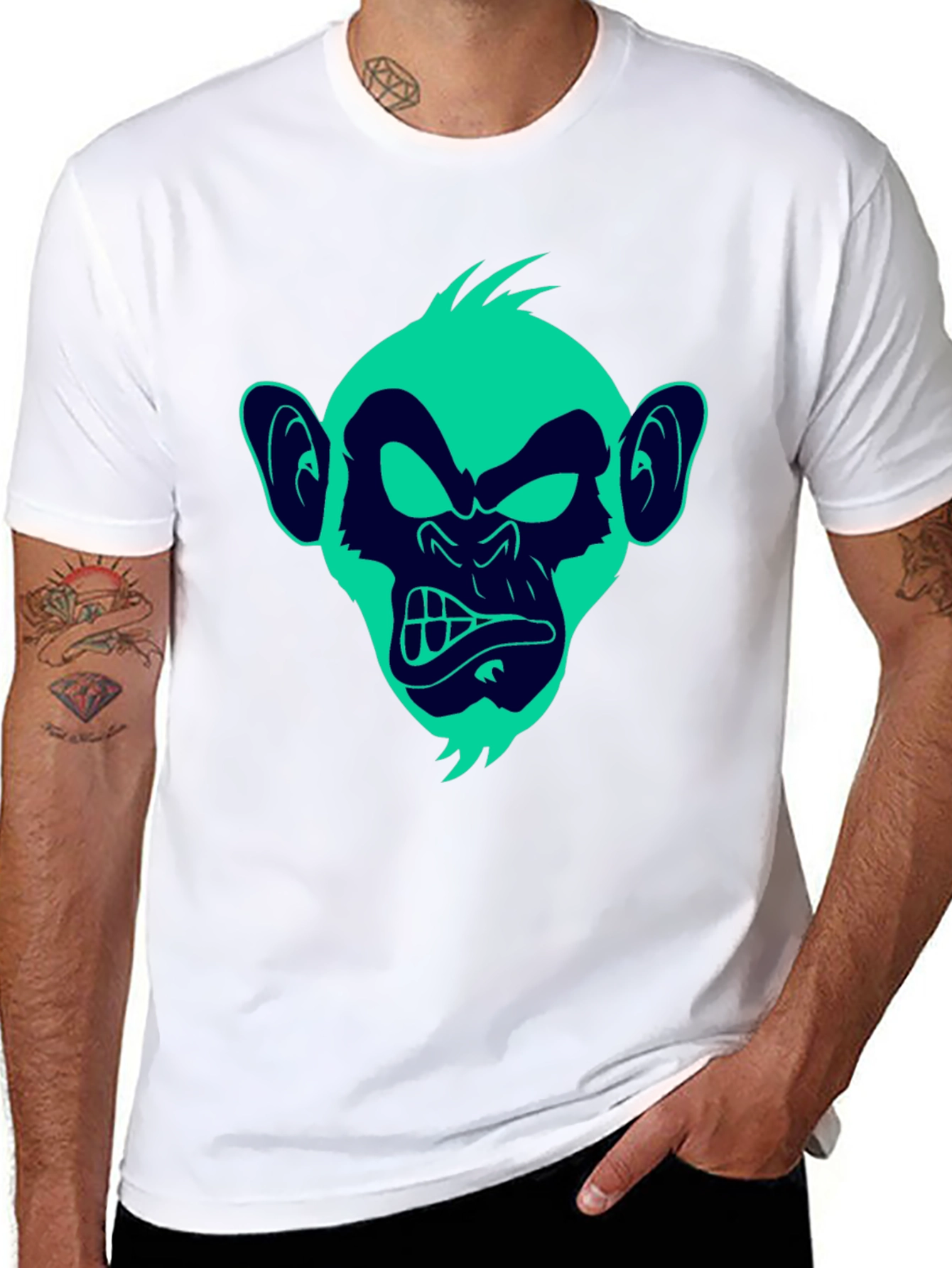 Monkey Graphic T-Shirt - Funky Ape Design
