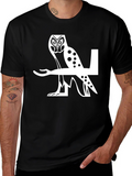 Owl Graphic Tee - Cool Bird Design