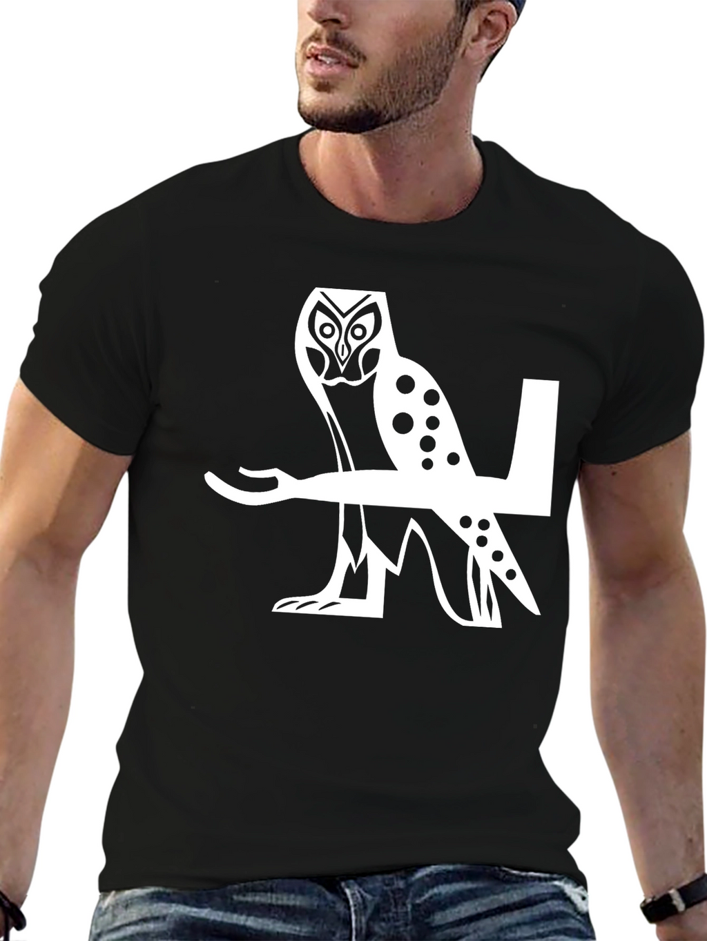 Owl Graphic Tee - Cool Bird Design