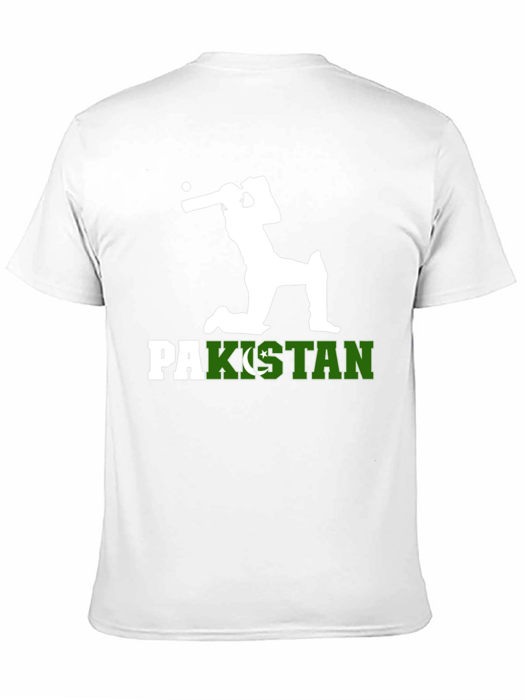 Pakistan Cricket T-Shirt - Batsman Silhouette