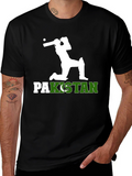 Pakistan Cricket T-Shirt - Batsman Silhouette