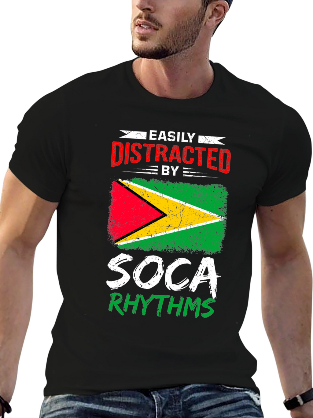 Guyana Flag Soca Rhythms T-Shirt
