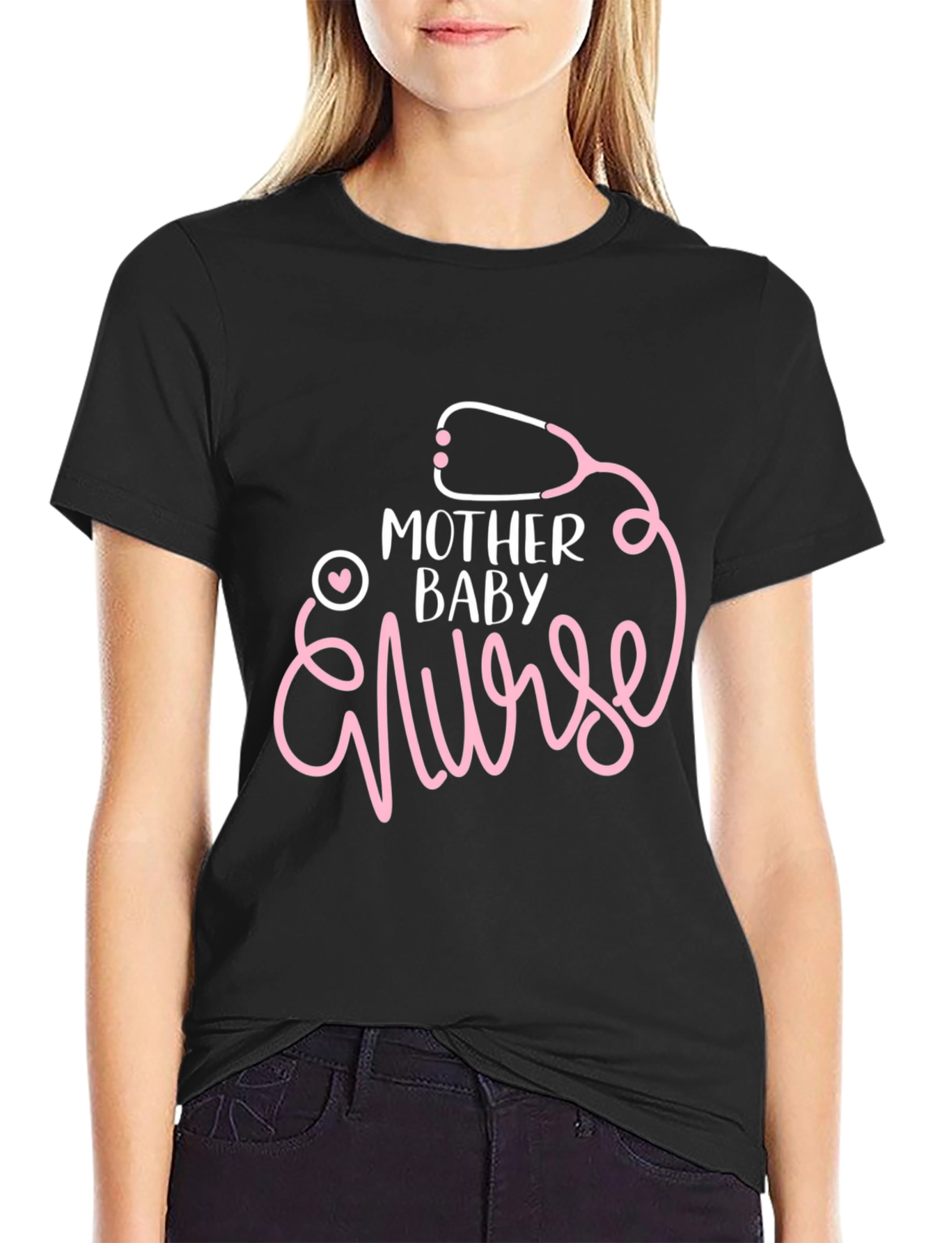 Mother Baby Nurse T-Shirt - Gift for Nurse Mom