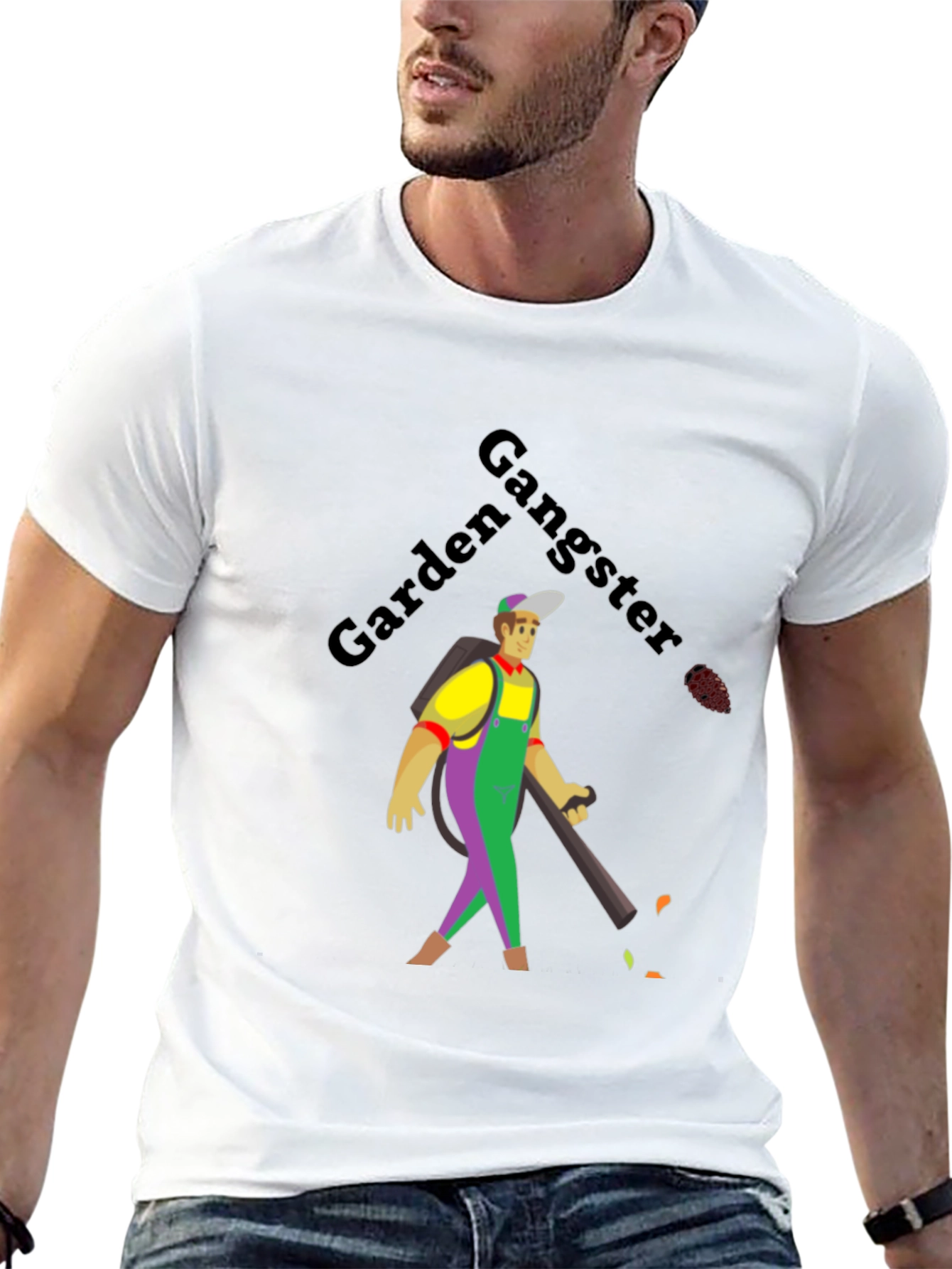 Garden Gangster Graphic Tee - Bold Humor Shirt