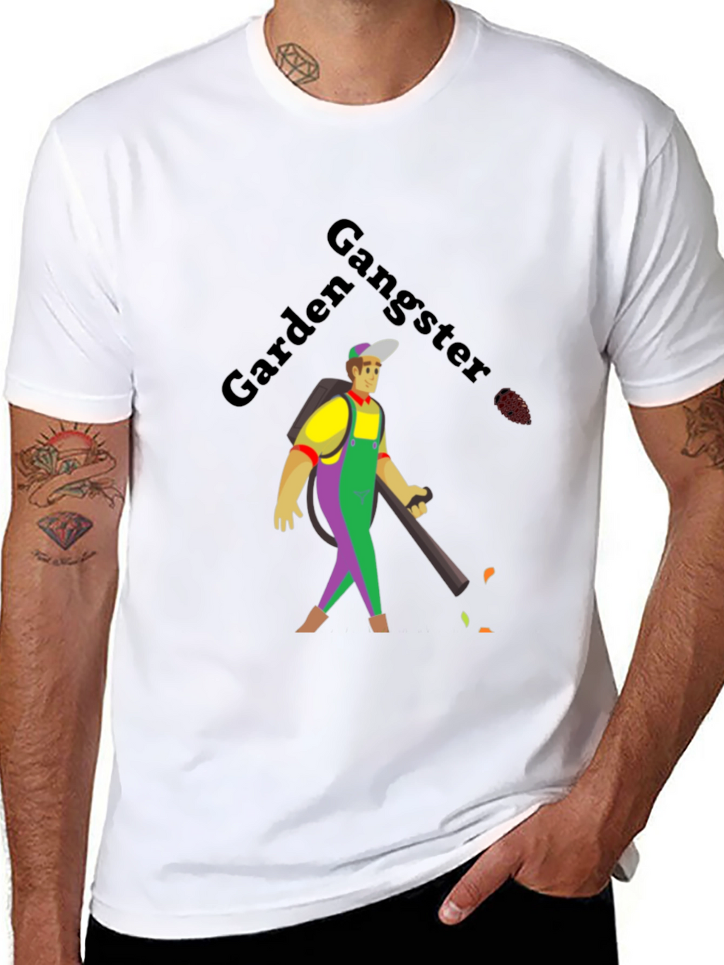 Garden Gangster Graphic Tee - Bold Humor Shirt