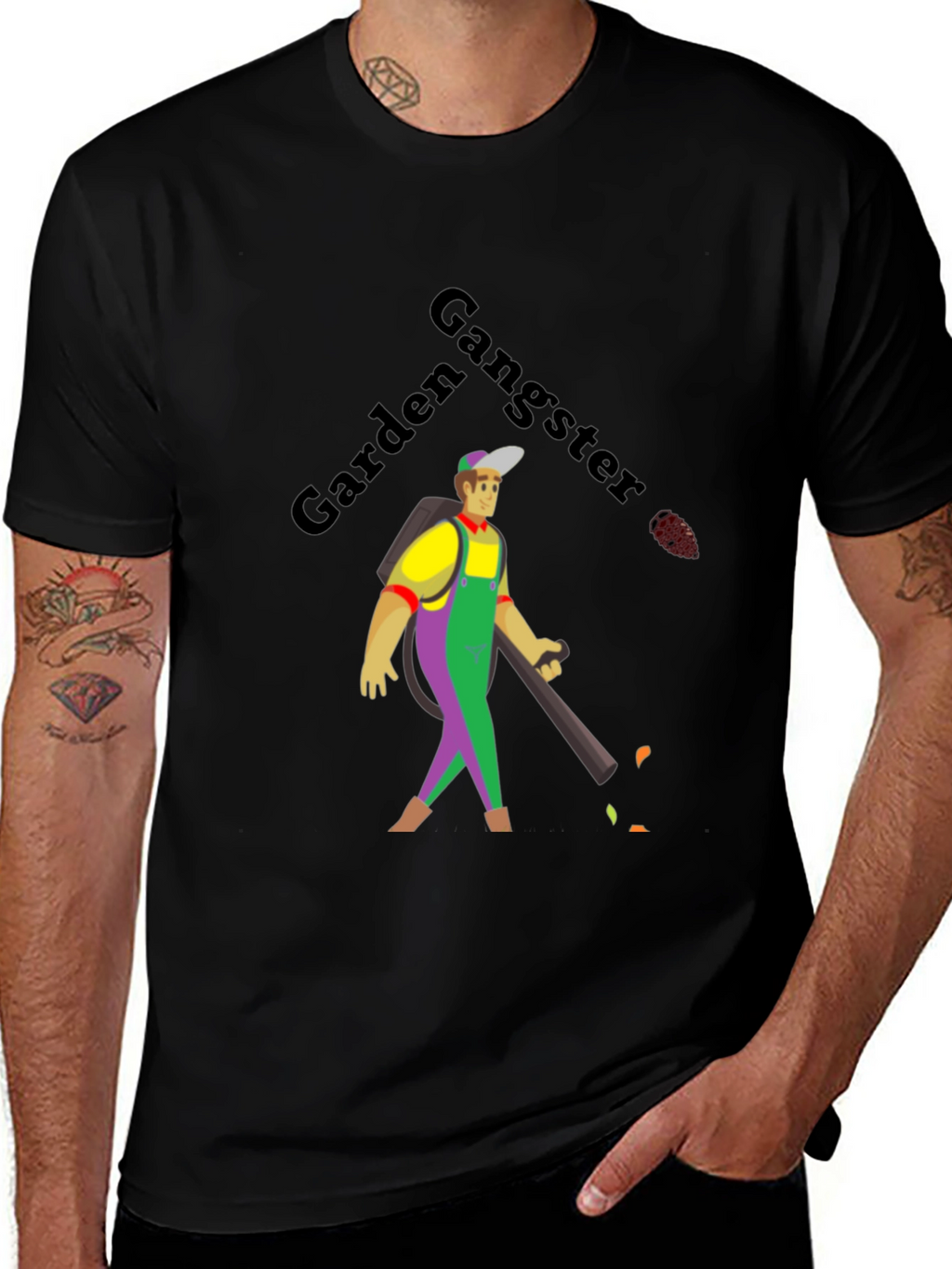 Garden Gangster Graphic Tee - Bold Humor Shirt