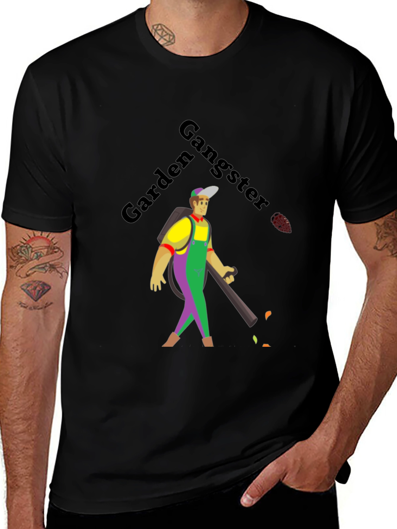 Garden Gangster Graphic Tee - Bold Humor Shirt