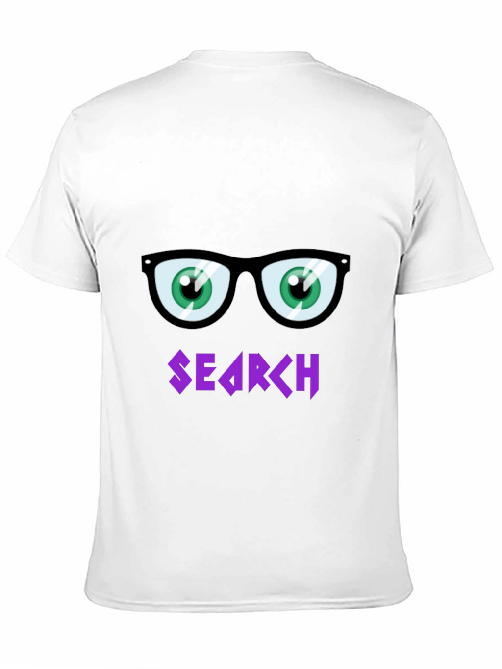 Funny Search T-Shirt with Cartoon Eyes