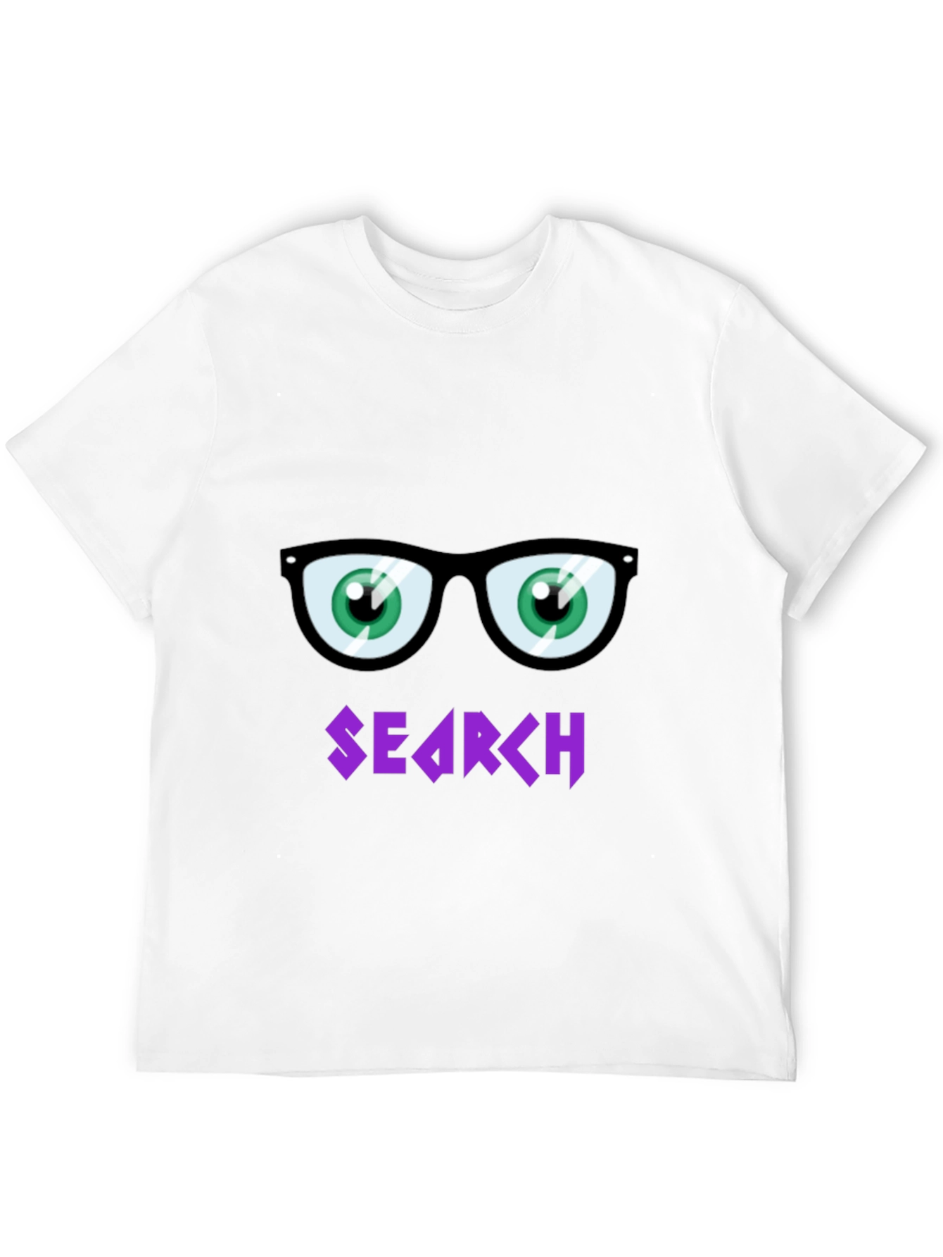 Funny Search T-Shirt with Cartoon Eyes