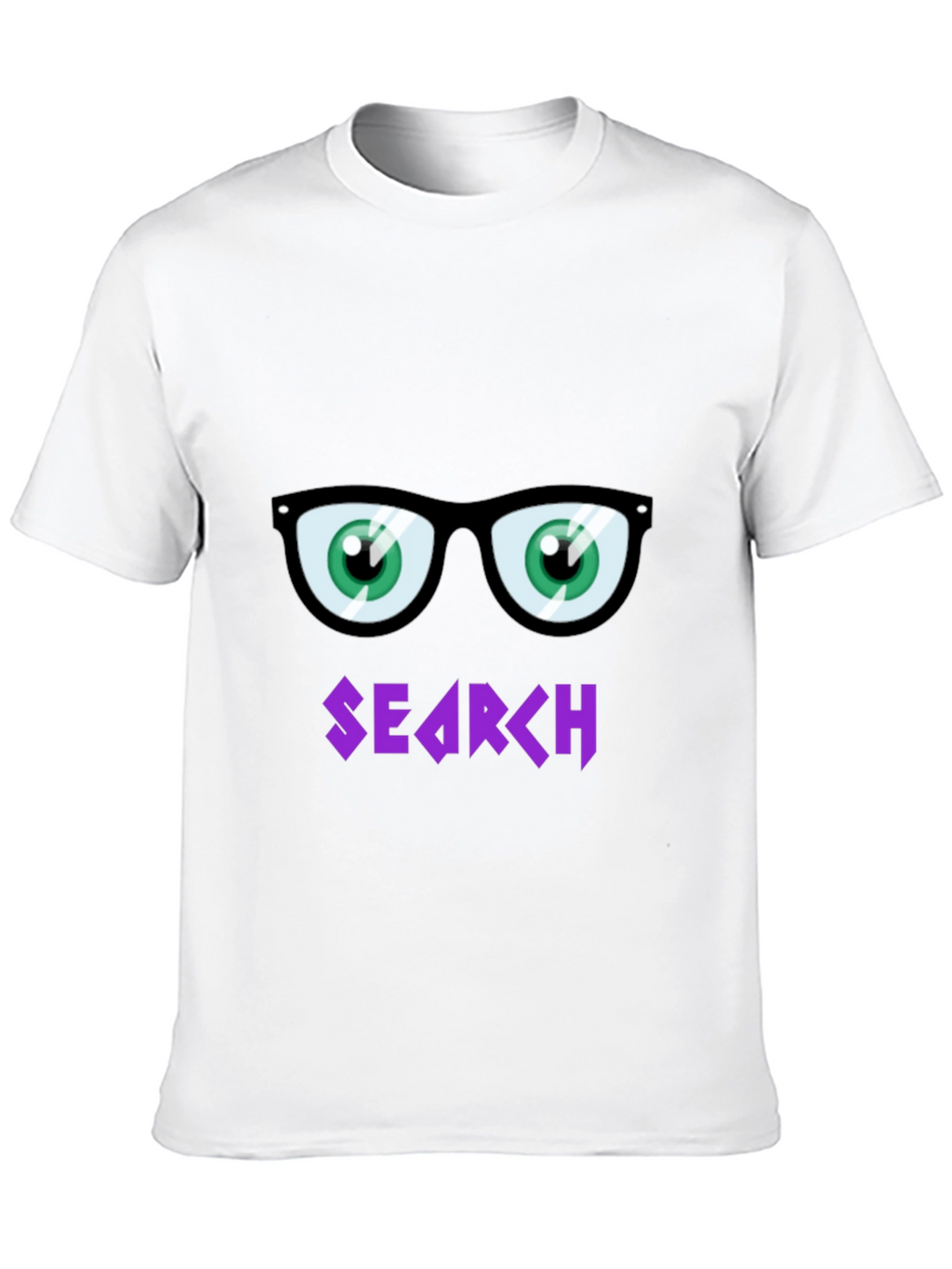 Funny Search T-Shirt with Cartoon Eyes