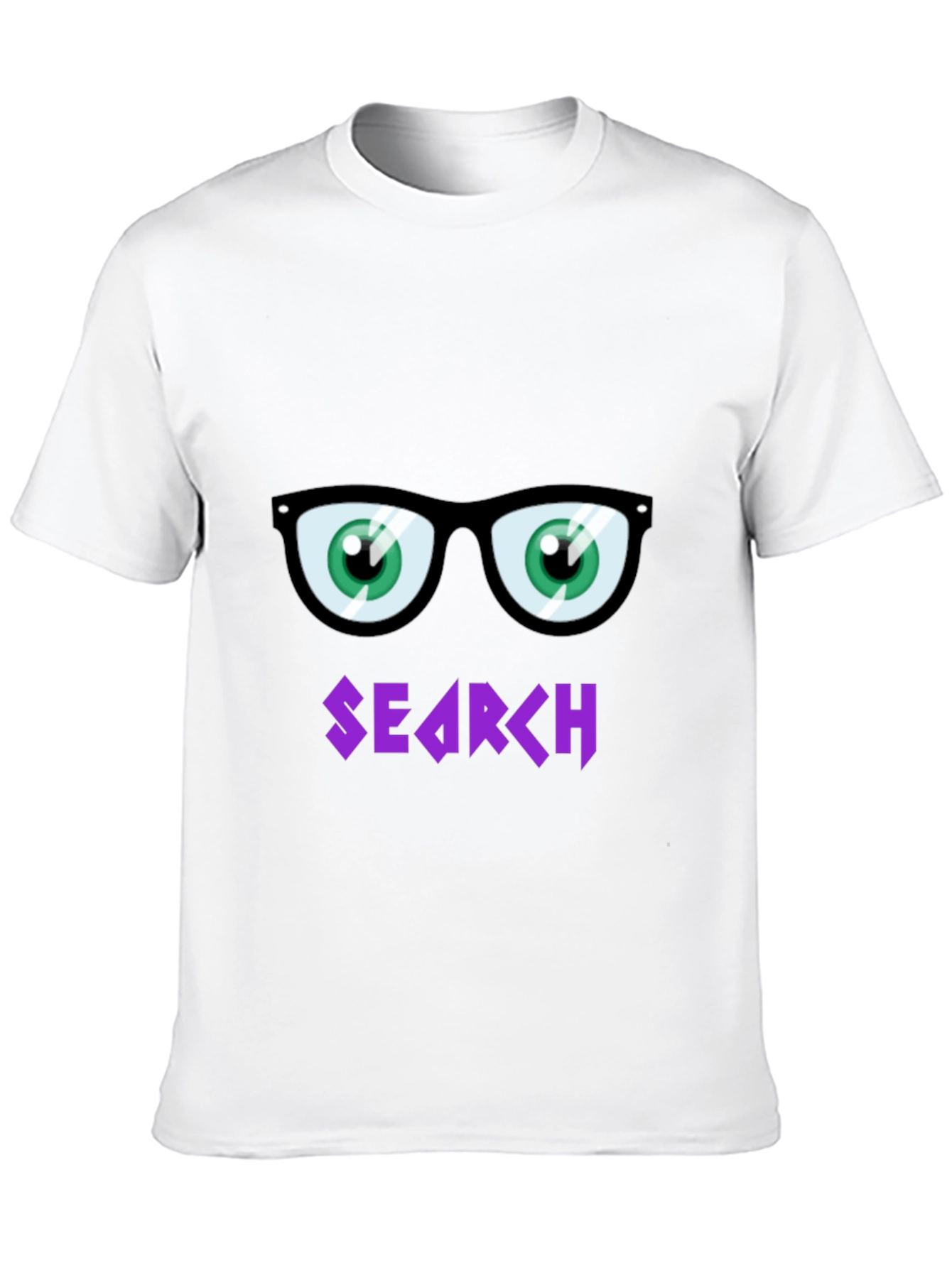 Funny Search T-Shirt with Cartoon Eyes