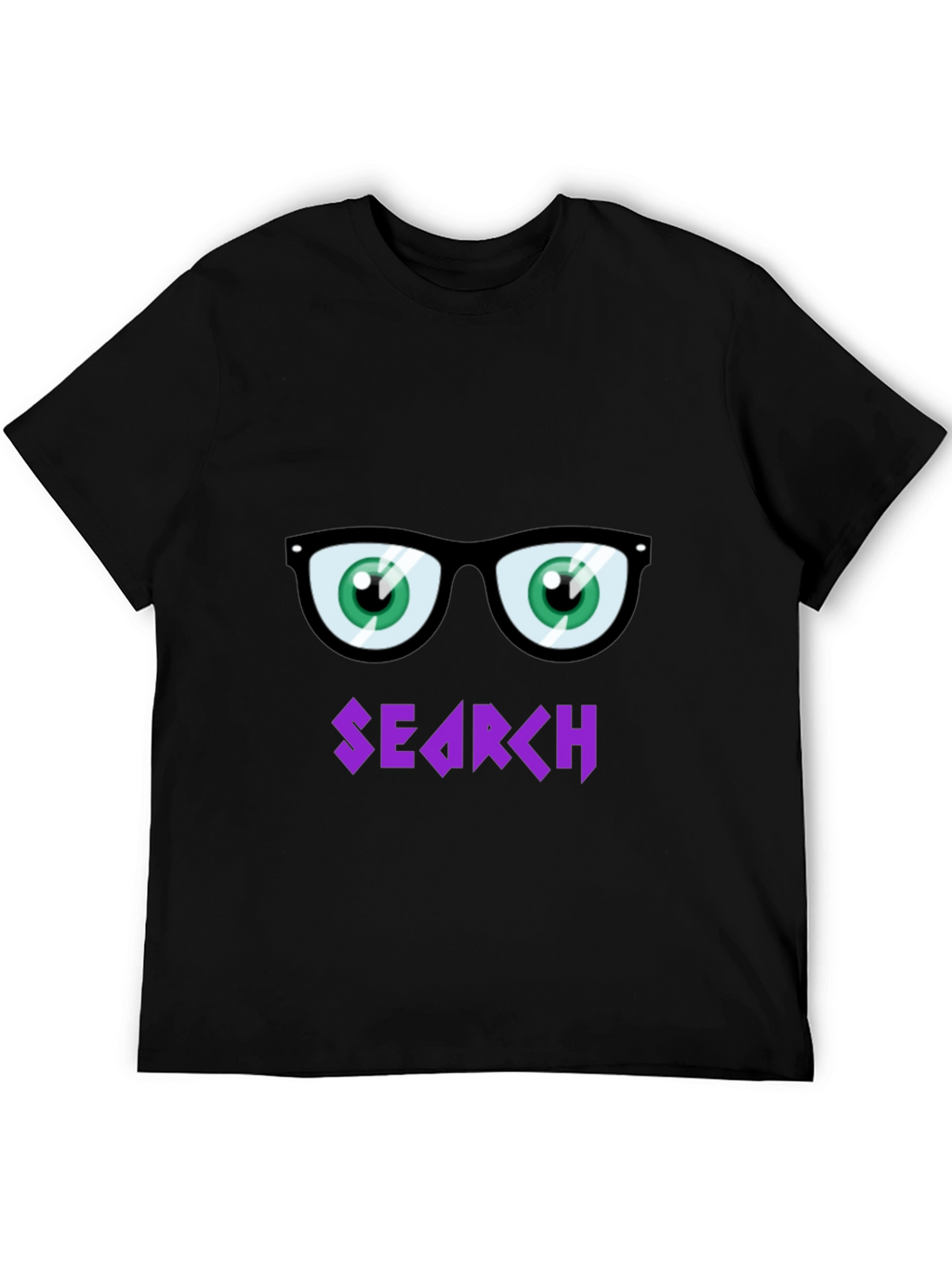 Funny Search T-Shirt with Cartoon Eyes