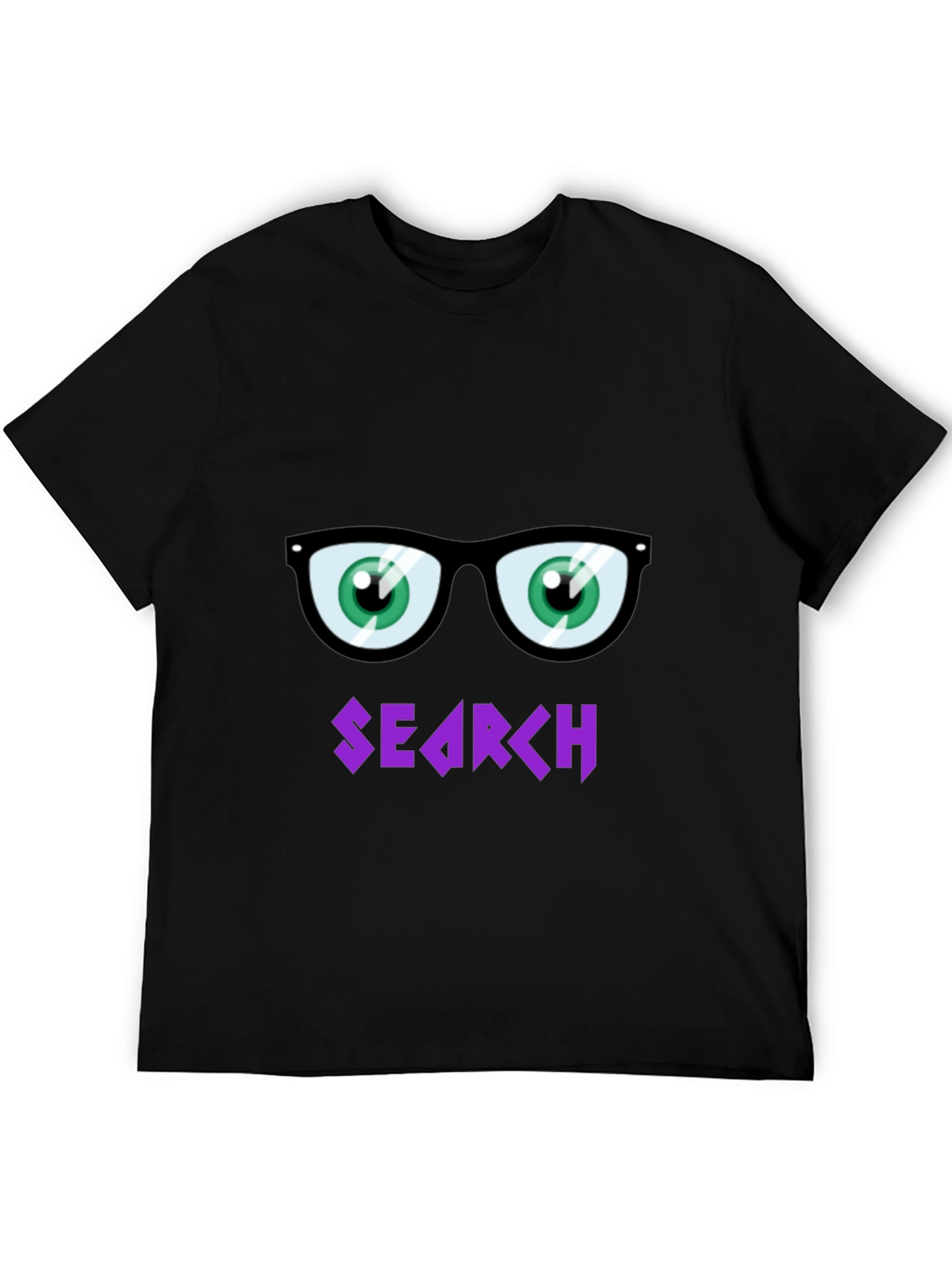 Funny Search T-Shirt with Cartoon Eyes