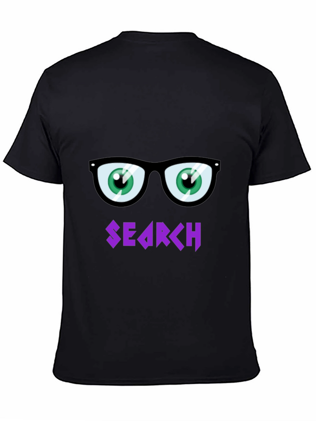 Funny Search T-Shirt with Cartoon Eyes