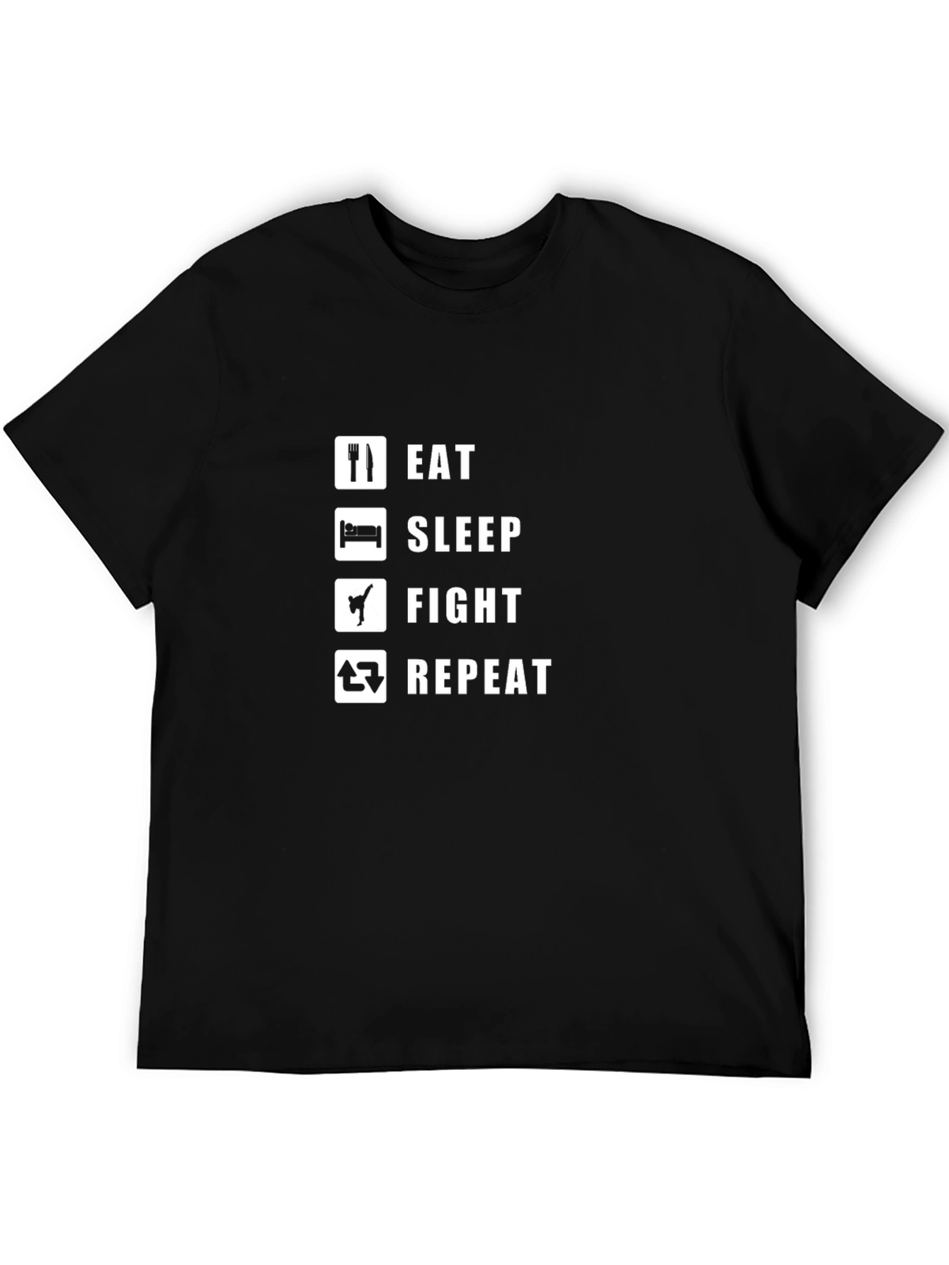 Eat Sleep Fight Repeat T-Shirt