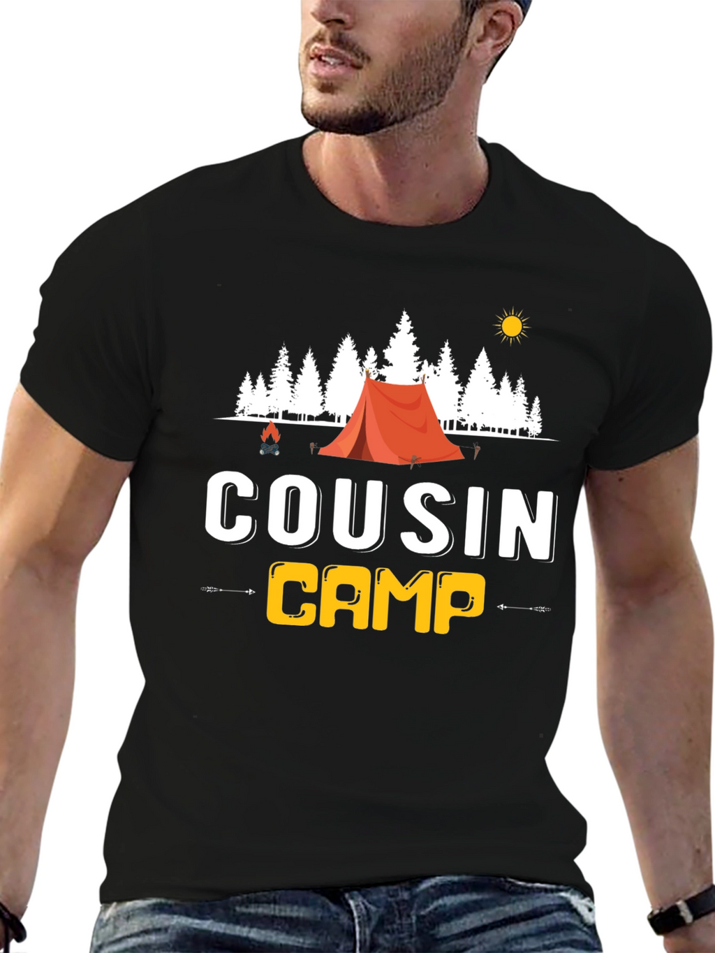 Cousin Camp T-Shirt Camping Trip Tee