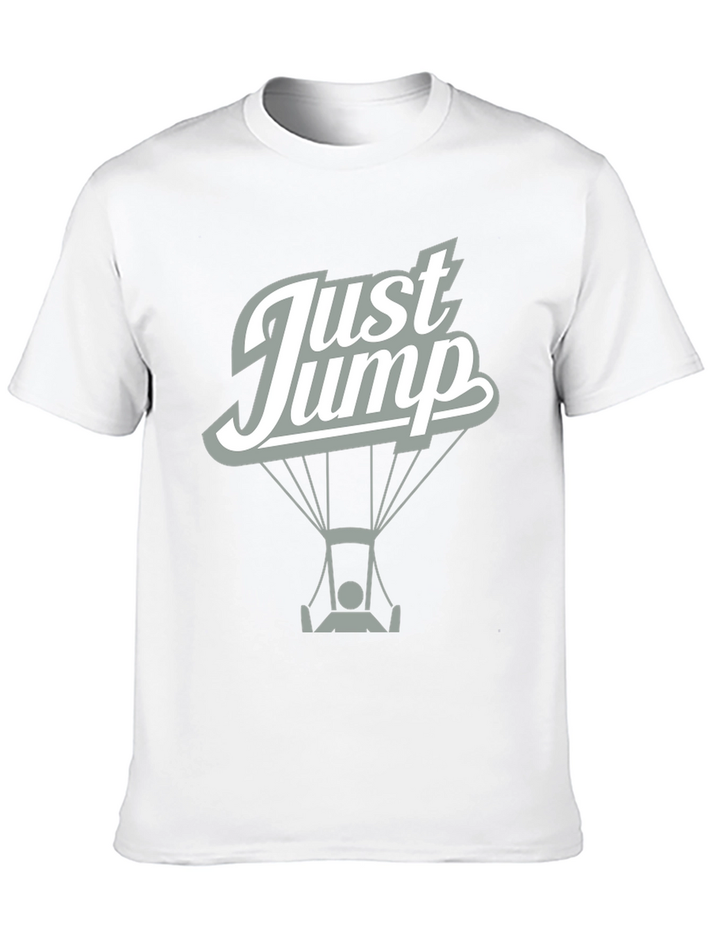 Just Jump Black Graphic Tee - Skydiving Design